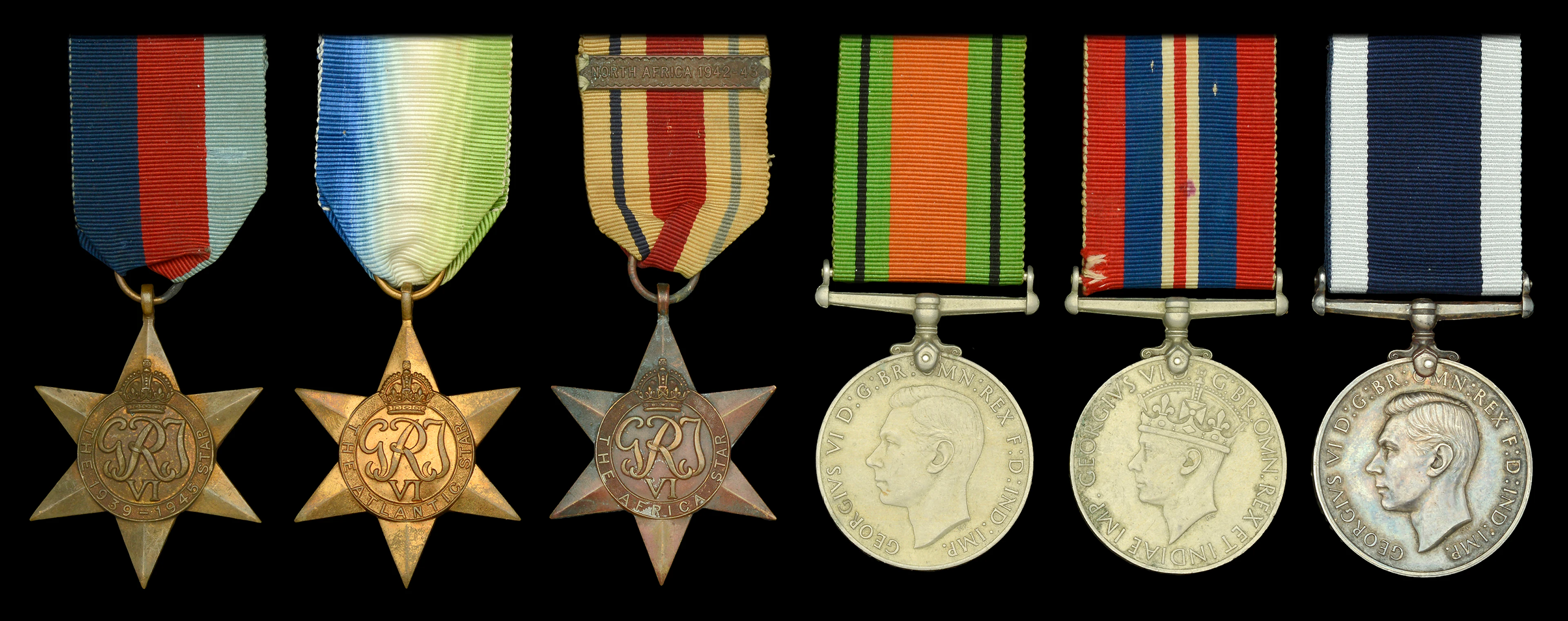 Six: Chief Petty Officer S. W. Scrace, Royal Navy 1939-45 Star; Atlantic