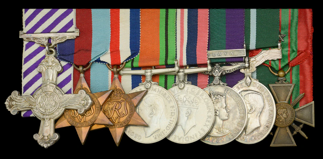 A Second War pilot’s D.F.C. group of eight awarded to Flight Lieutenant