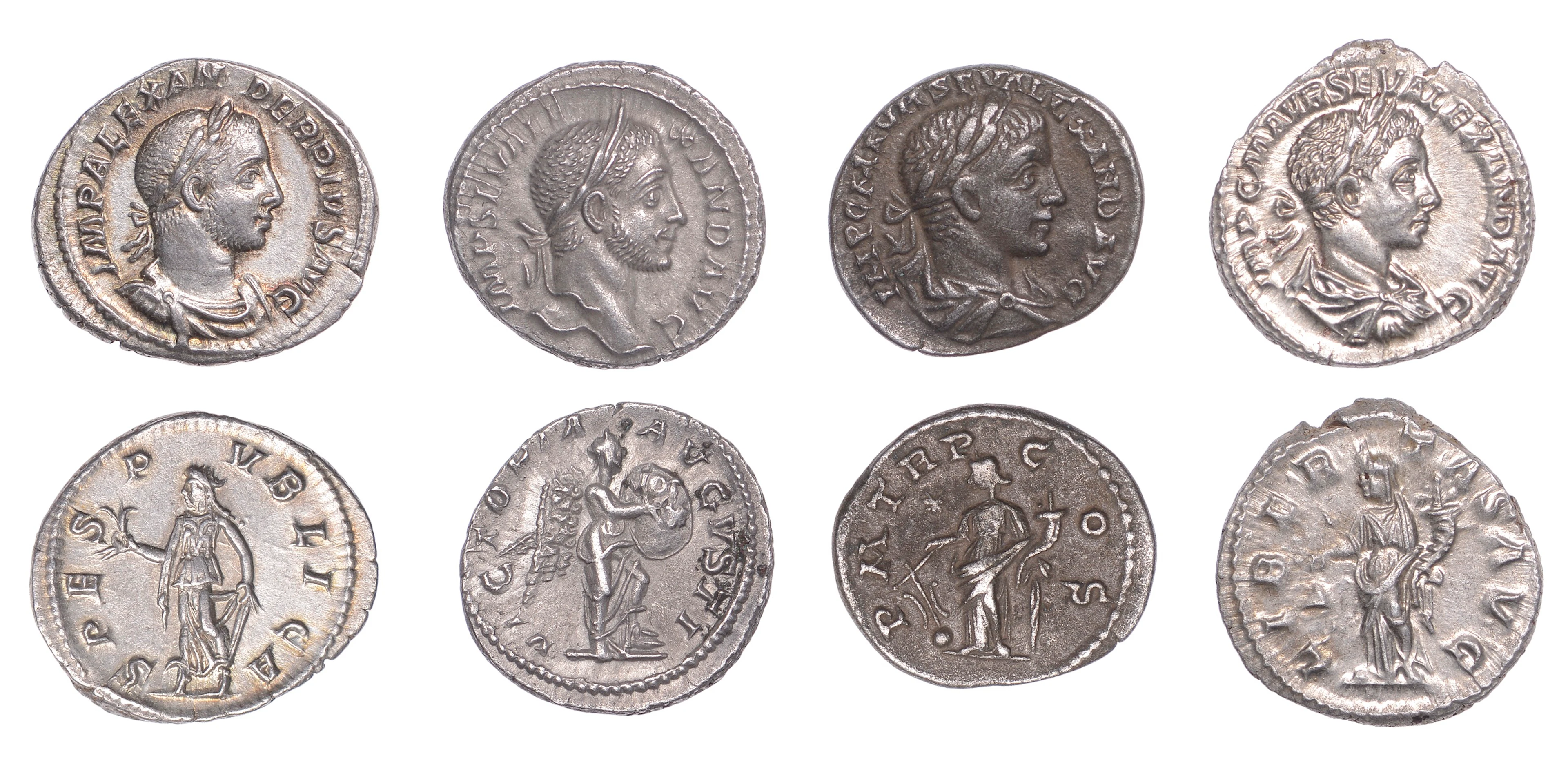 Severus Alexander (222-235), Denarii (4), 228-31, laureate head right