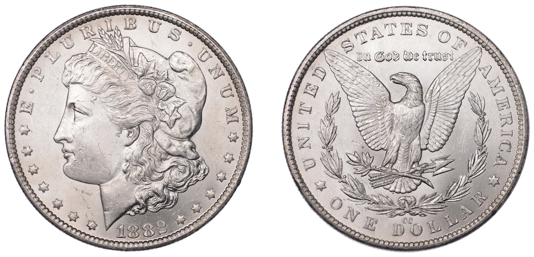 United States of America, Dollar, 1882cc, Carson City (KM 110). Lustrous