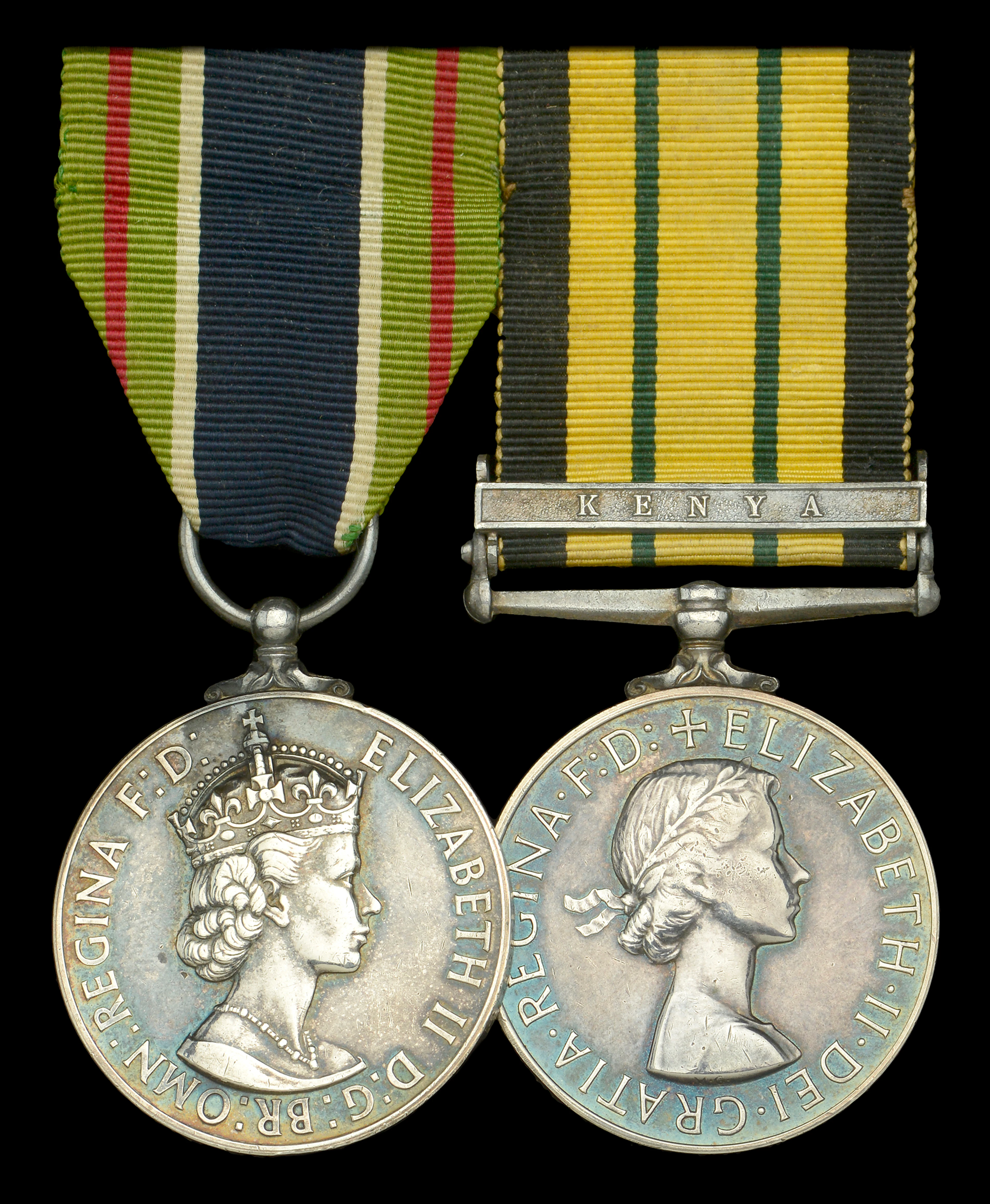 A scarce ‘Mau Mau’ rebellion Colonial Police Medal for Gallantry pair