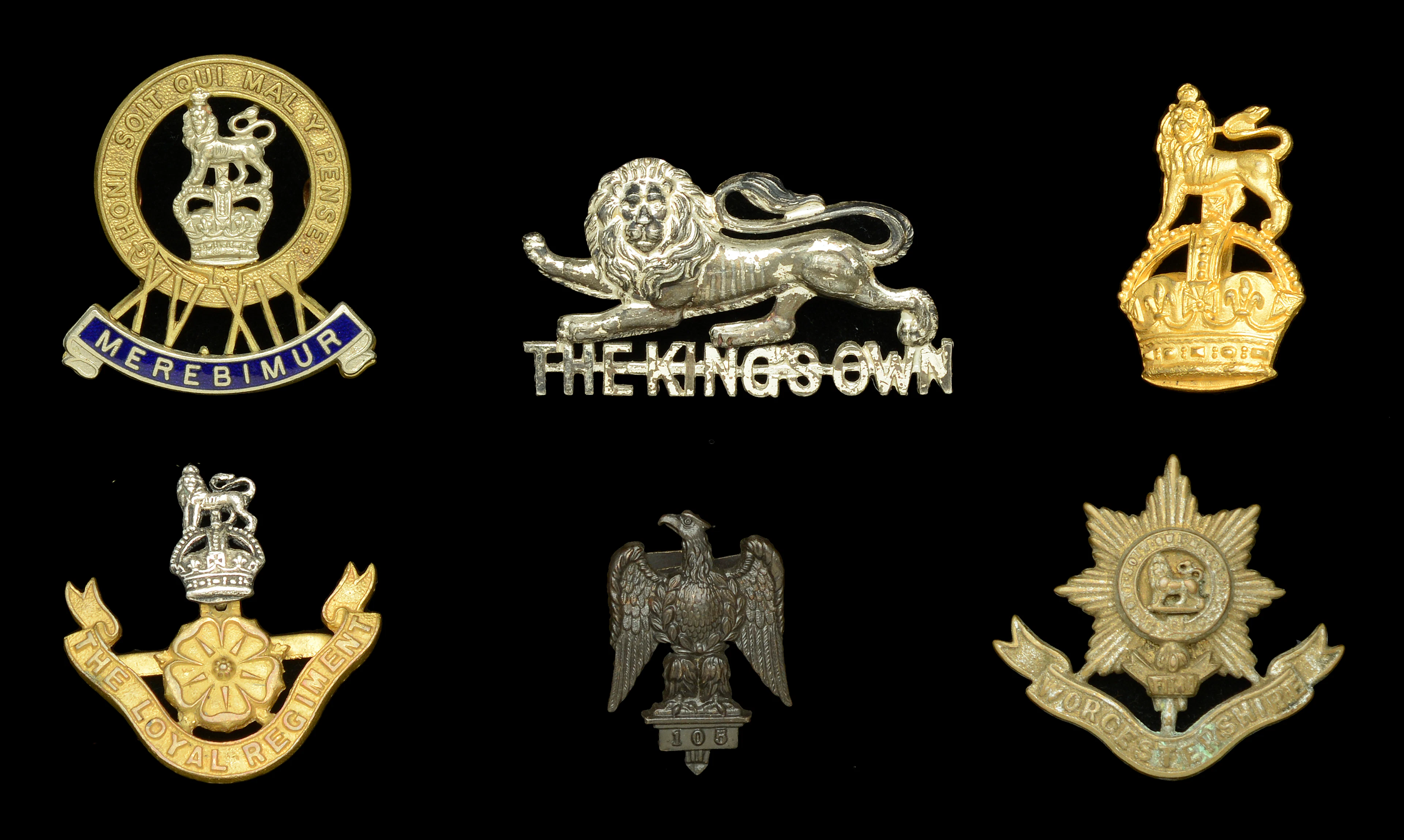 Assorted British Officer’s Cap and Beret Badges. A good selection