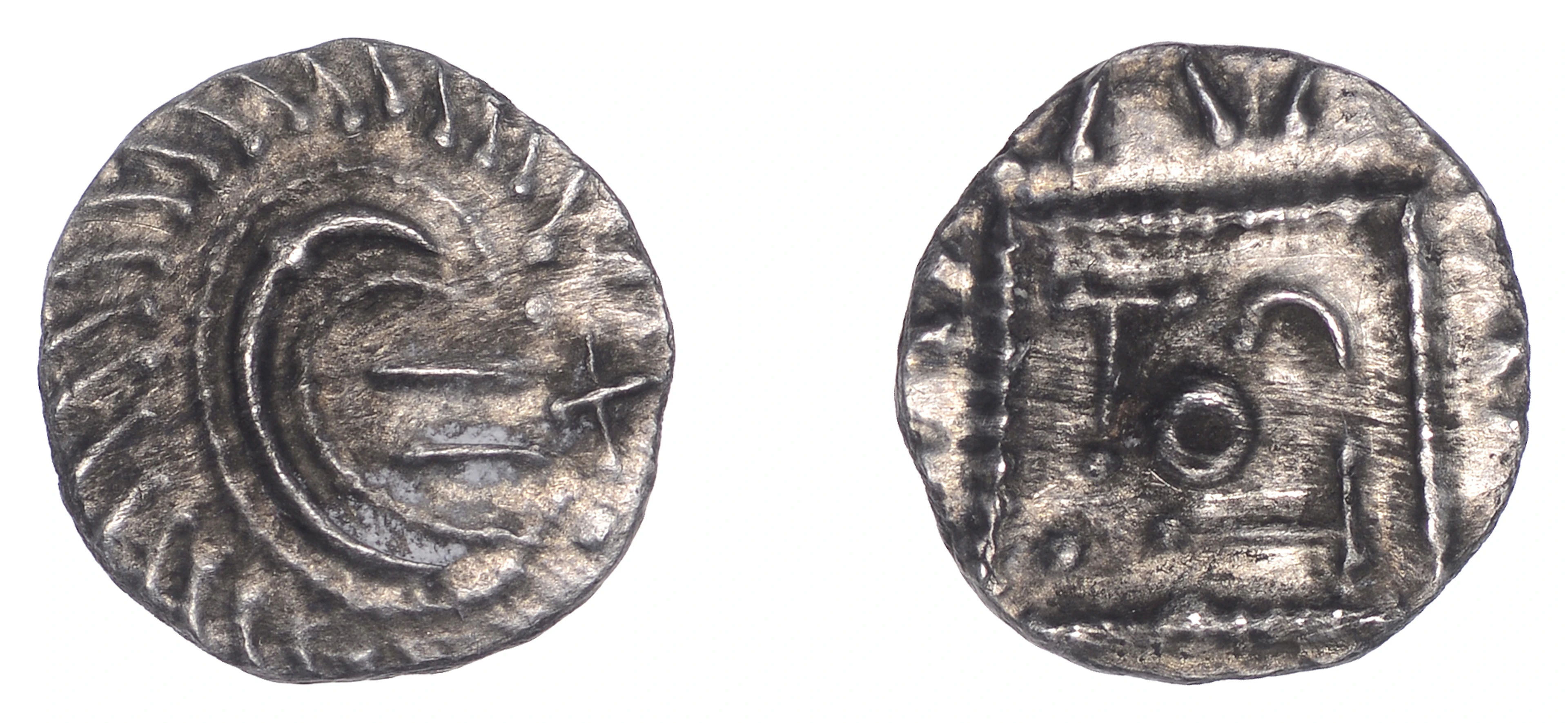 Early Anglo-Saxon Period, Sceatta, Continental series E, tertiary