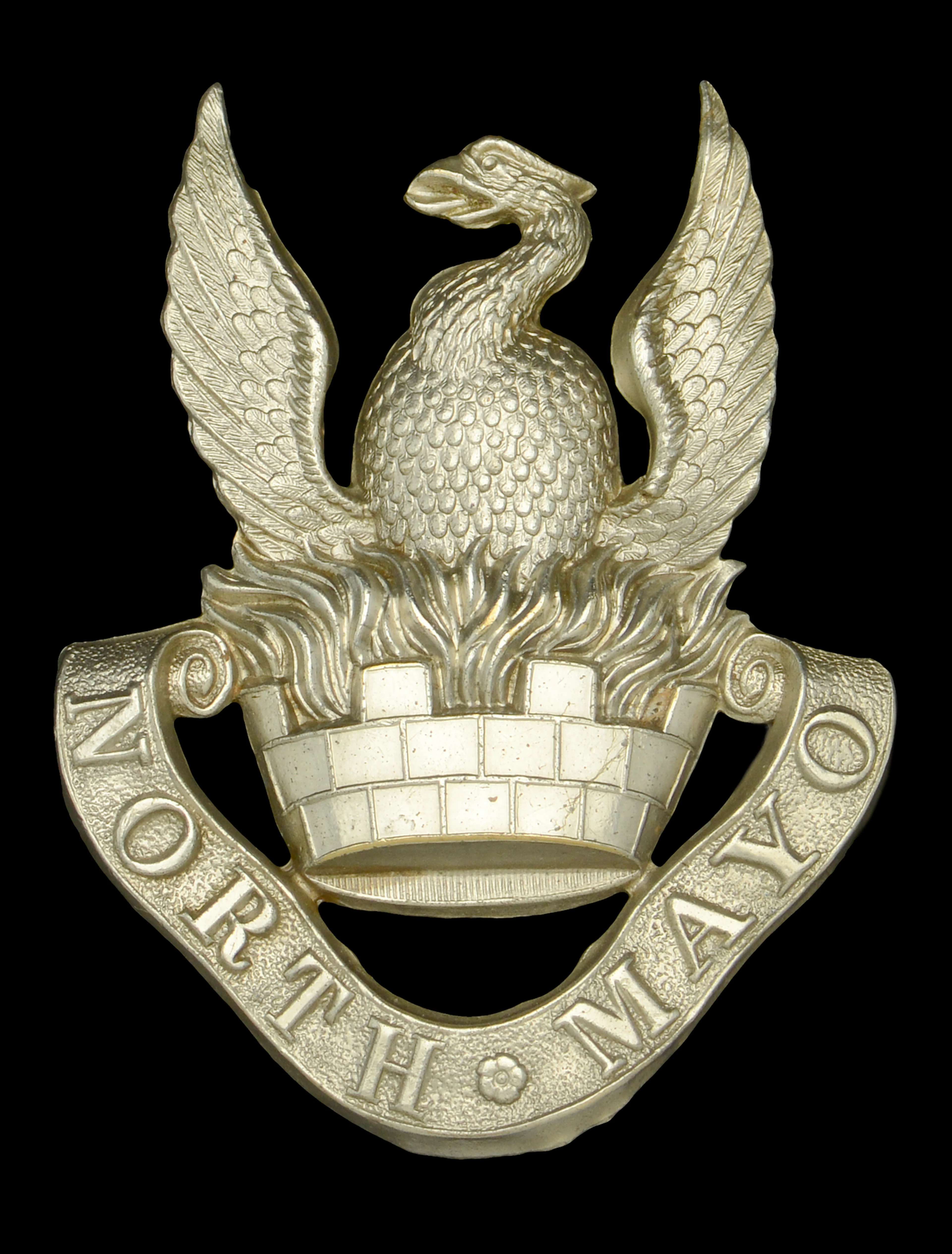 North Mayo Militia Other Ranks Glengarry Badge. A very good die-stamped