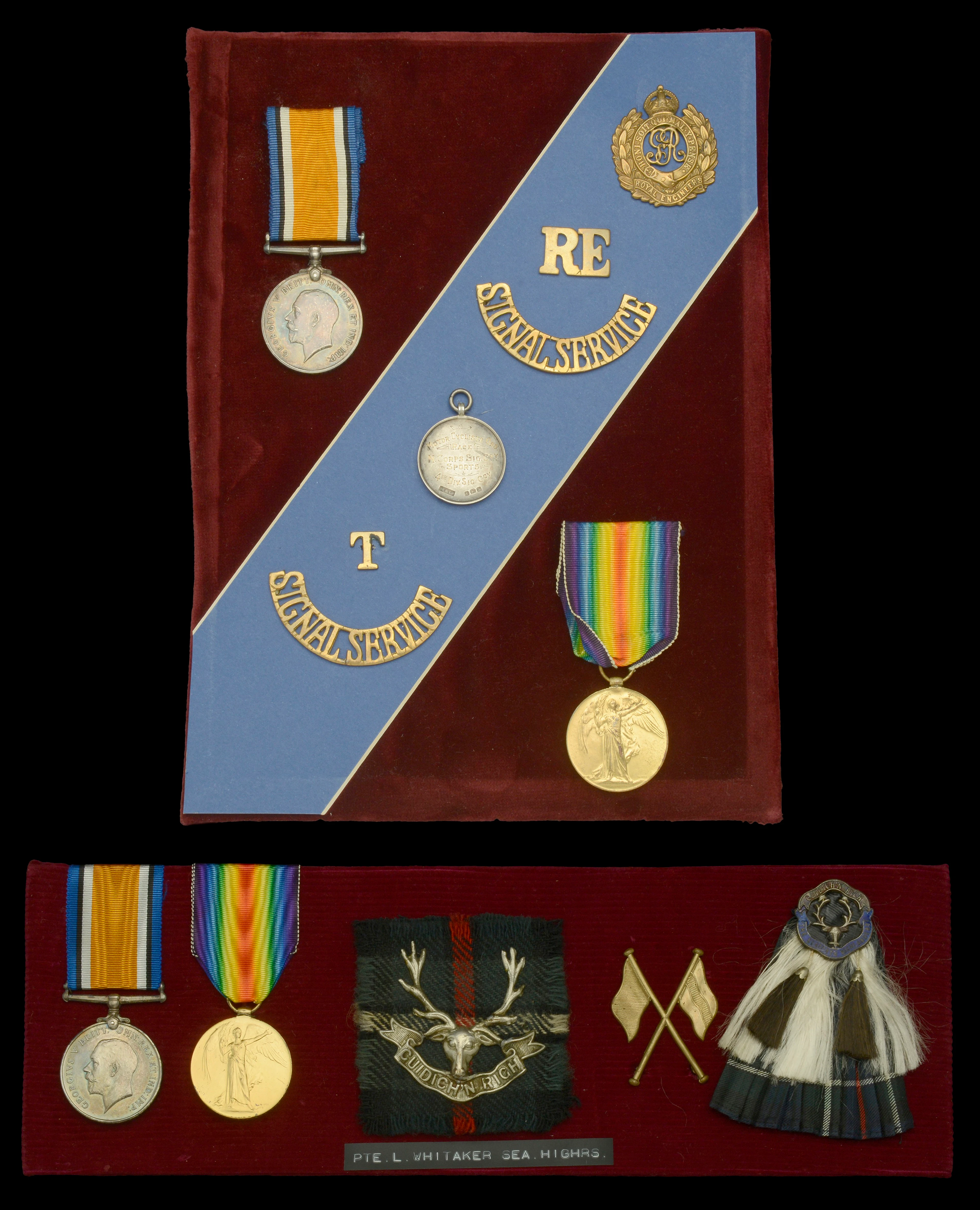 Pair: Sapper A. M. Bawler, Royal Engineers British War and Victory