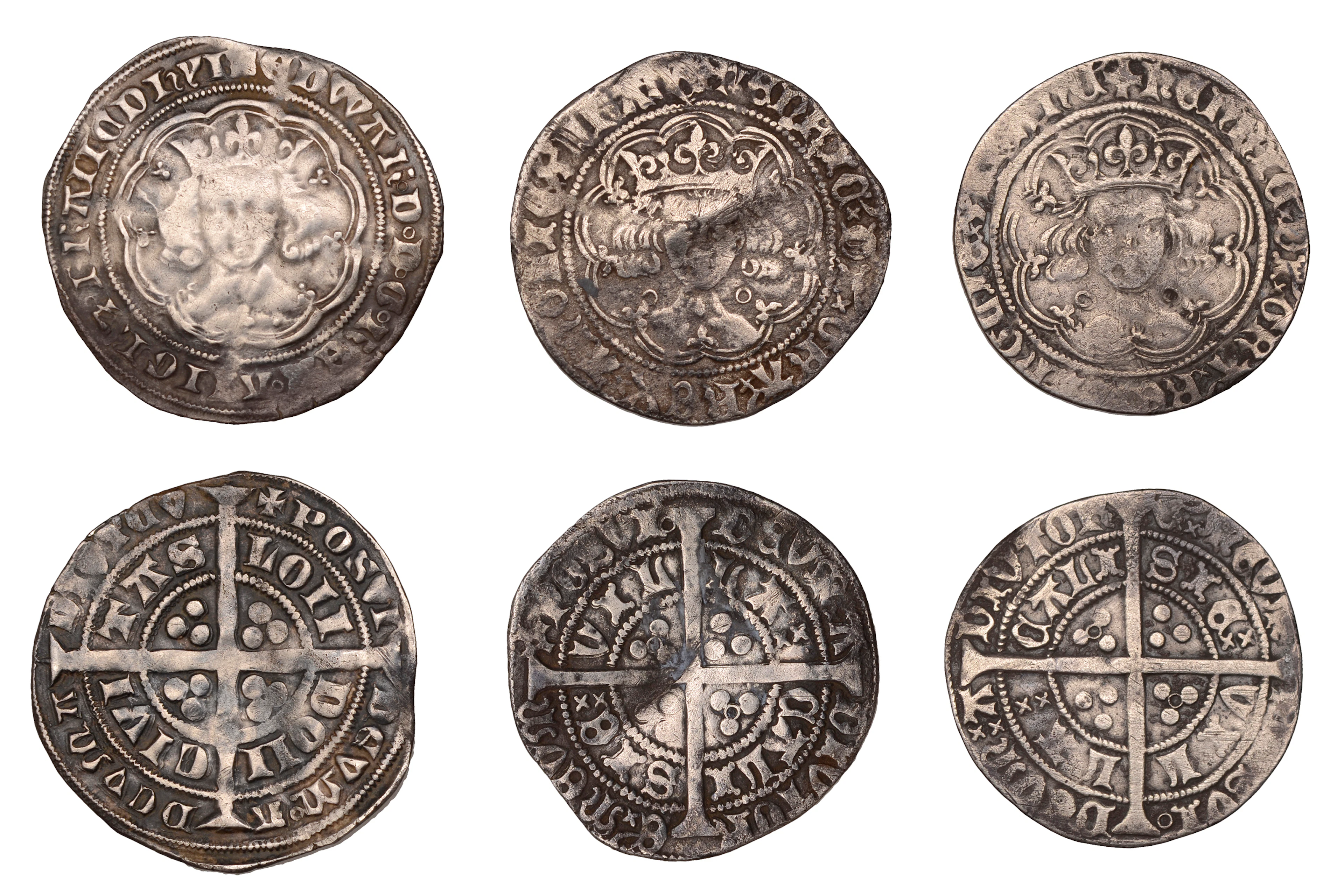 Edward III, Pre-Treaty period, series E, Groat, London, mm. cross