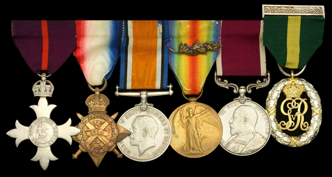 An inter-War M.B.E. group of six awarded to Major and Quartermaster