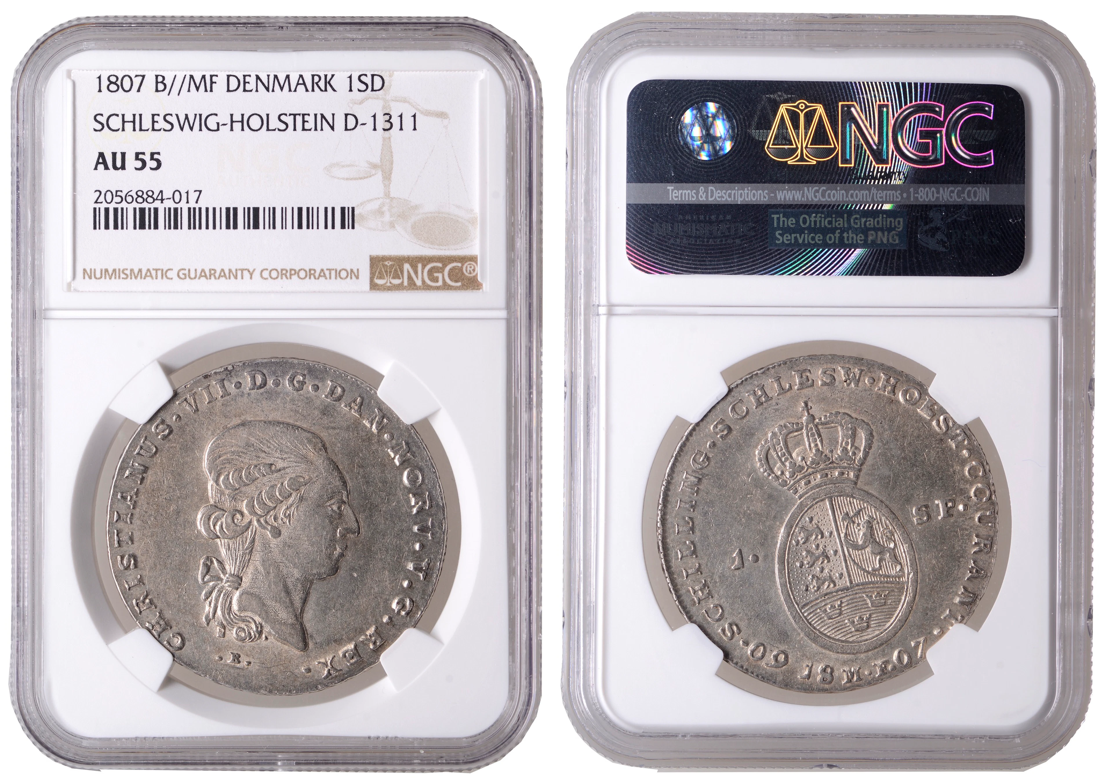 Denmark, Christian VII, Speciedaler, 1807mf, Altona (Dav. 1311; Hede