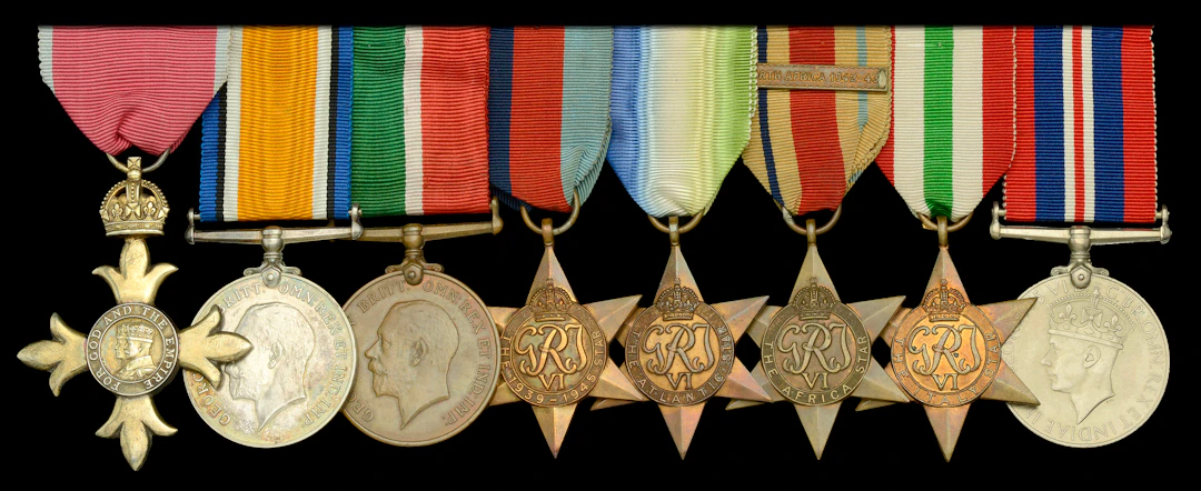 A Second War O.B.E. group of eight awarded to Chief Engineer A. Markham