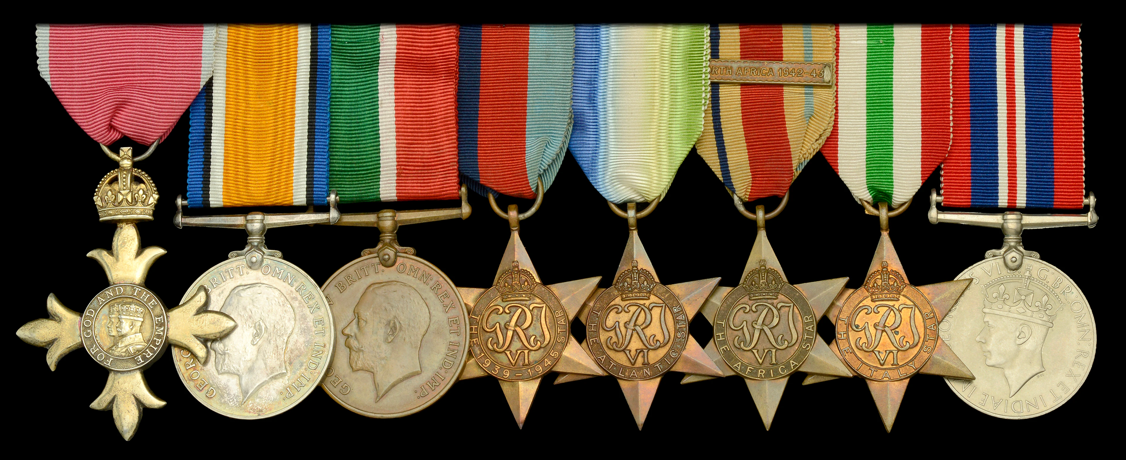 A Second War O.B.E. group of eight awarded to Chief Engineer A. Markham