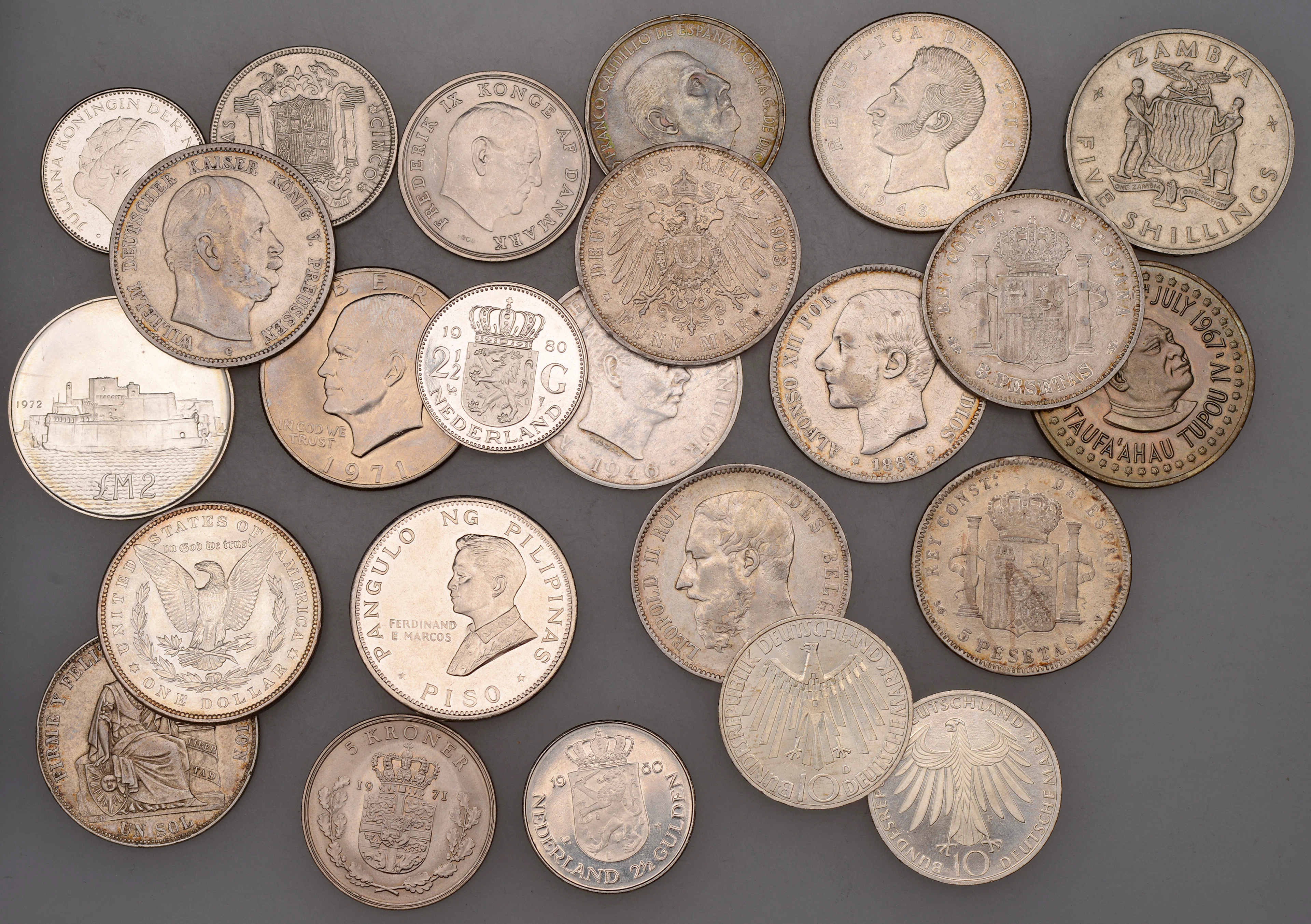 Miscellaneous, ECUADOR, Republic, 5 Sucres, 1943mo, Mexico City (KM