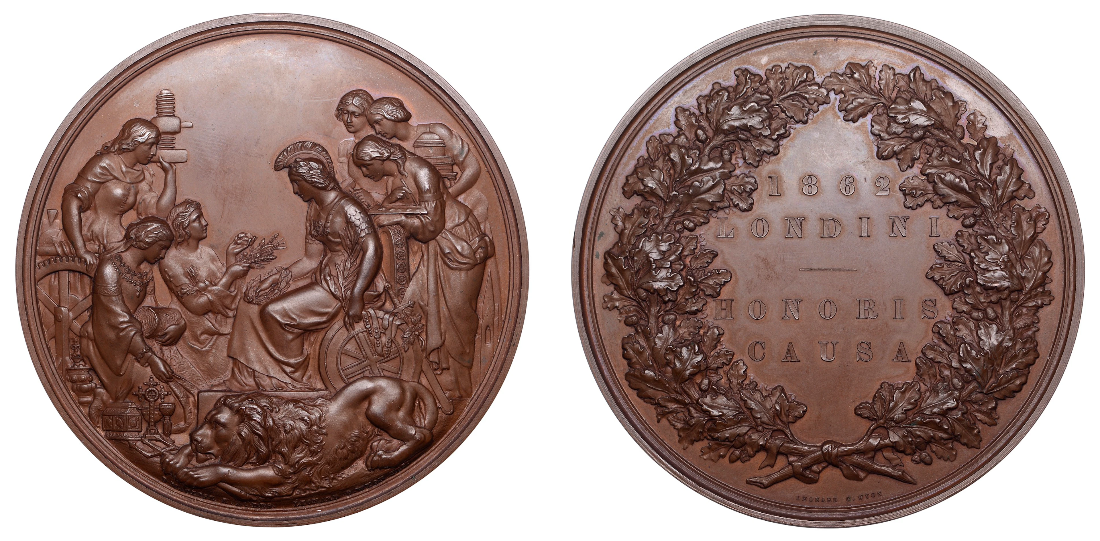 International Exhibition, South Kensington, London, 1862, a copper