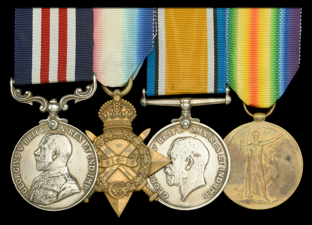 A Great War ‘Western Front’ M.M. group of four awarded to Acting Sergeant