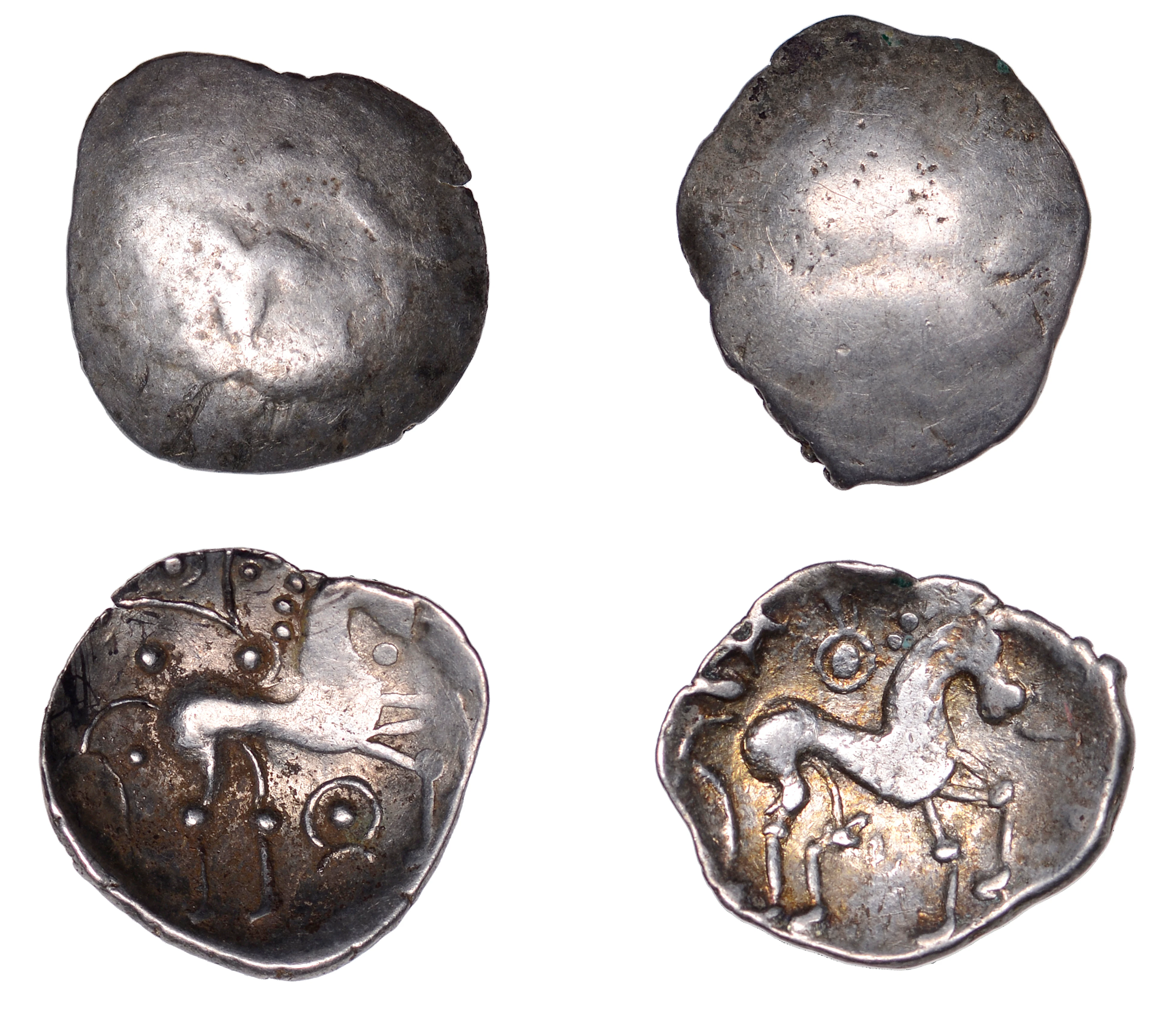British Iron Age, ICENI, Uninscribed issues, silver Units (2), Mossop