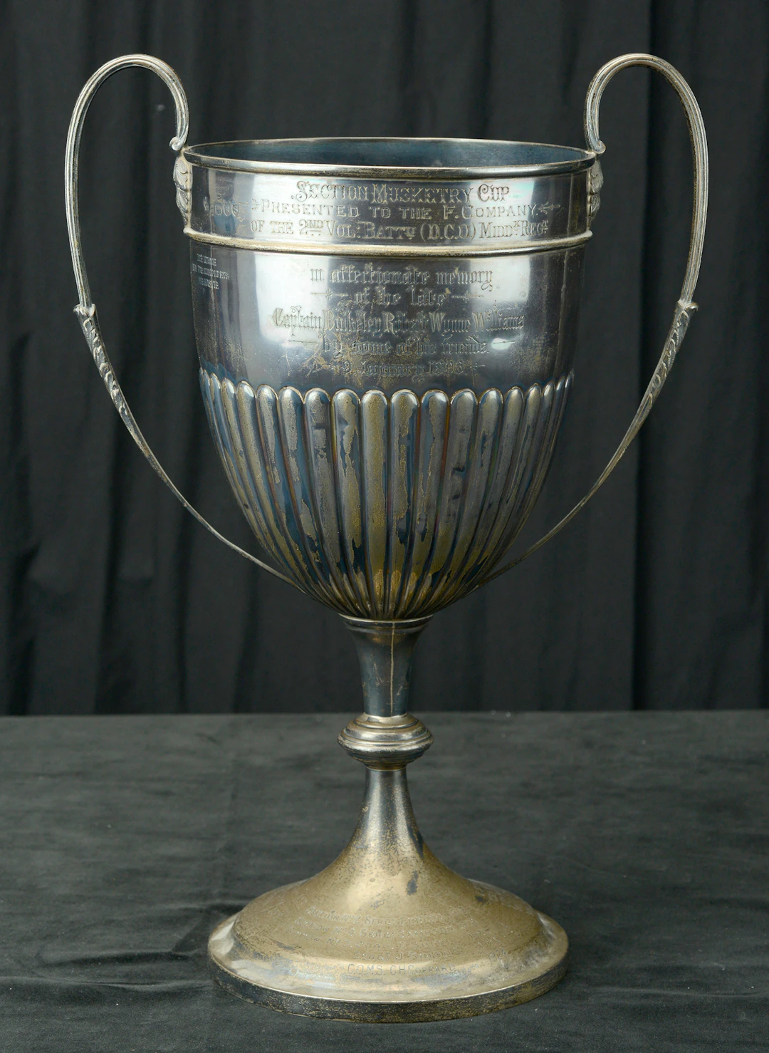 Regimental Trophy, Middlesex Regiment. A very good silver engraved