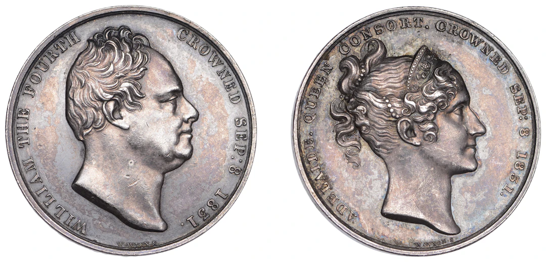 William IV, Coronation, 1831, a silver medal by W. Wyon [after F.