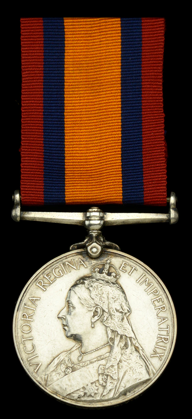 Queen’s South Africa 1899-1902, no clasp (Civ: Farr: E. E. Quay. A.V.D.)