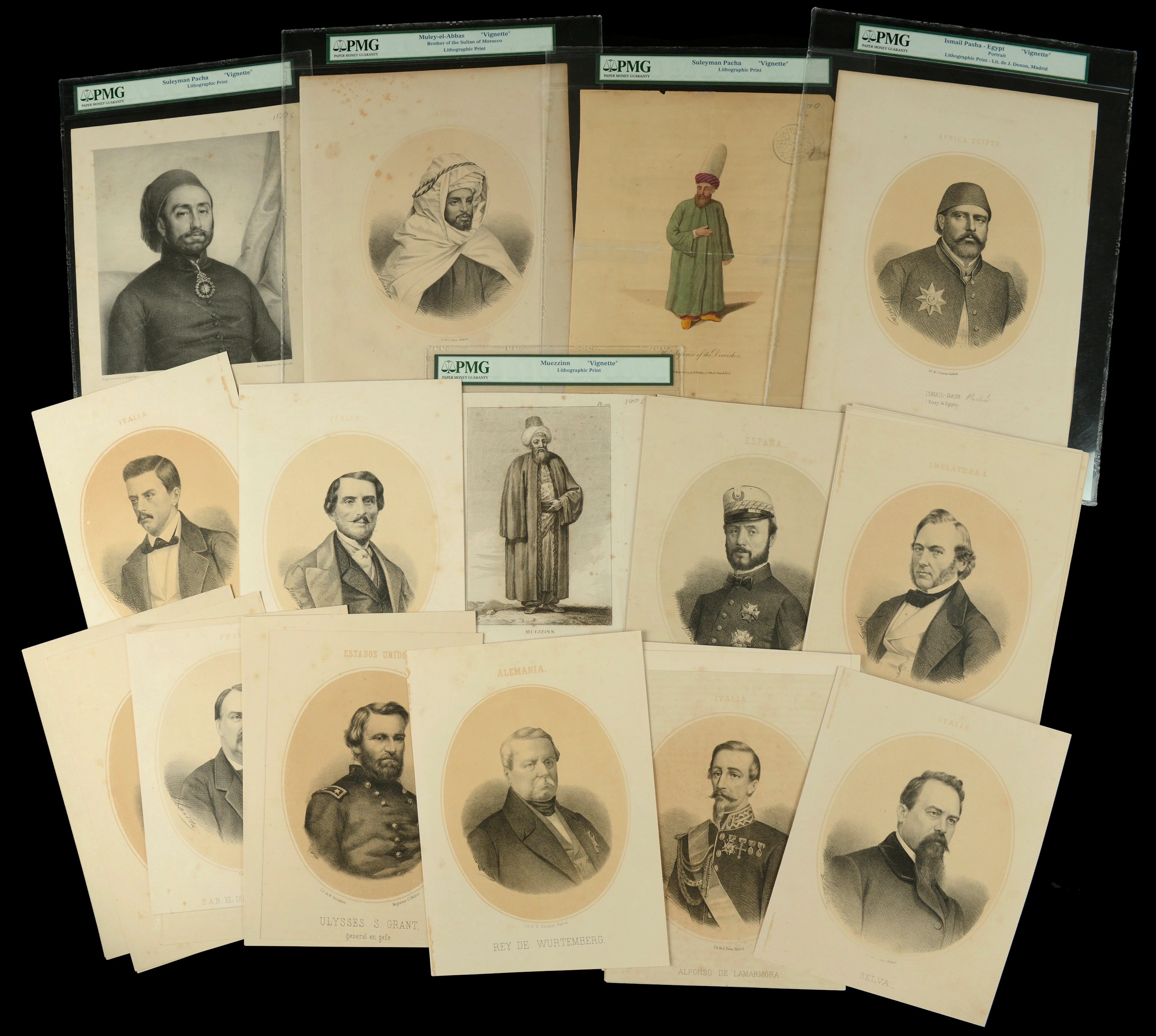 A Large Group of Engraved Portraits, mostly from the mid-19th century
