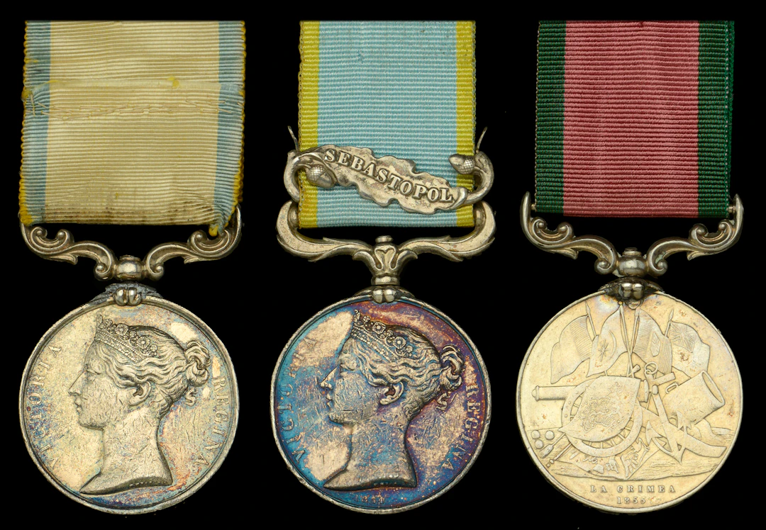 Three: Private R. Bryant, Royal Marine Artillery Baltic 1854-55 (Thos.