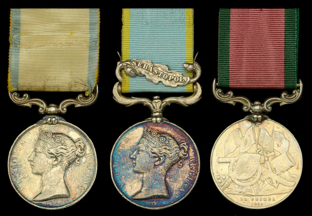 Three: Private R. Bryant, Royal Marine Artillery Baltic 1854-55 (Thos.