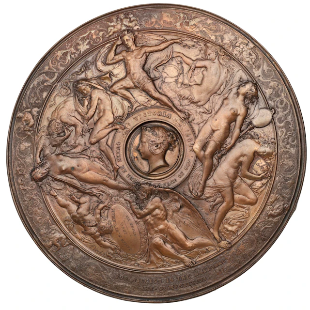 ENGLAND, National Art Competition, 1857, a copper electrotype award