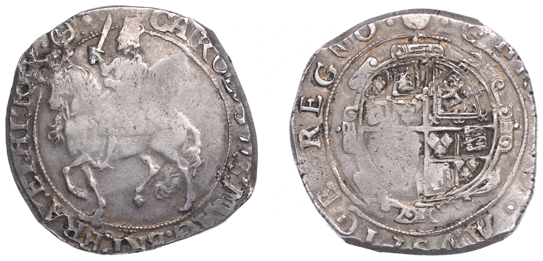 Charles I (1625-1649), Tower mint, Halfcrown, Gp IV, type 4, mm. triangle-in-cir