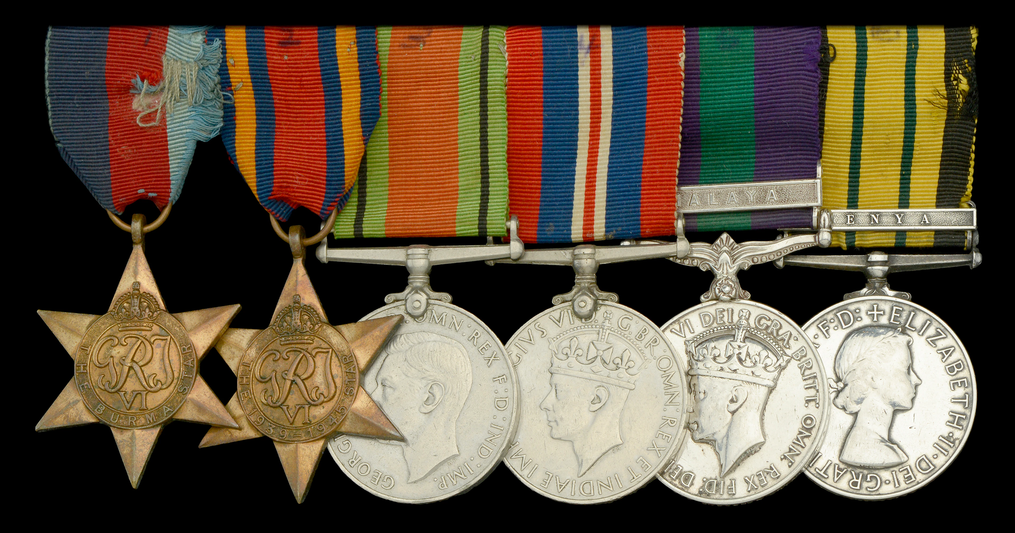 Six: Corporal Alexander Onyango, King’s African Rifles 1939-45 Star;