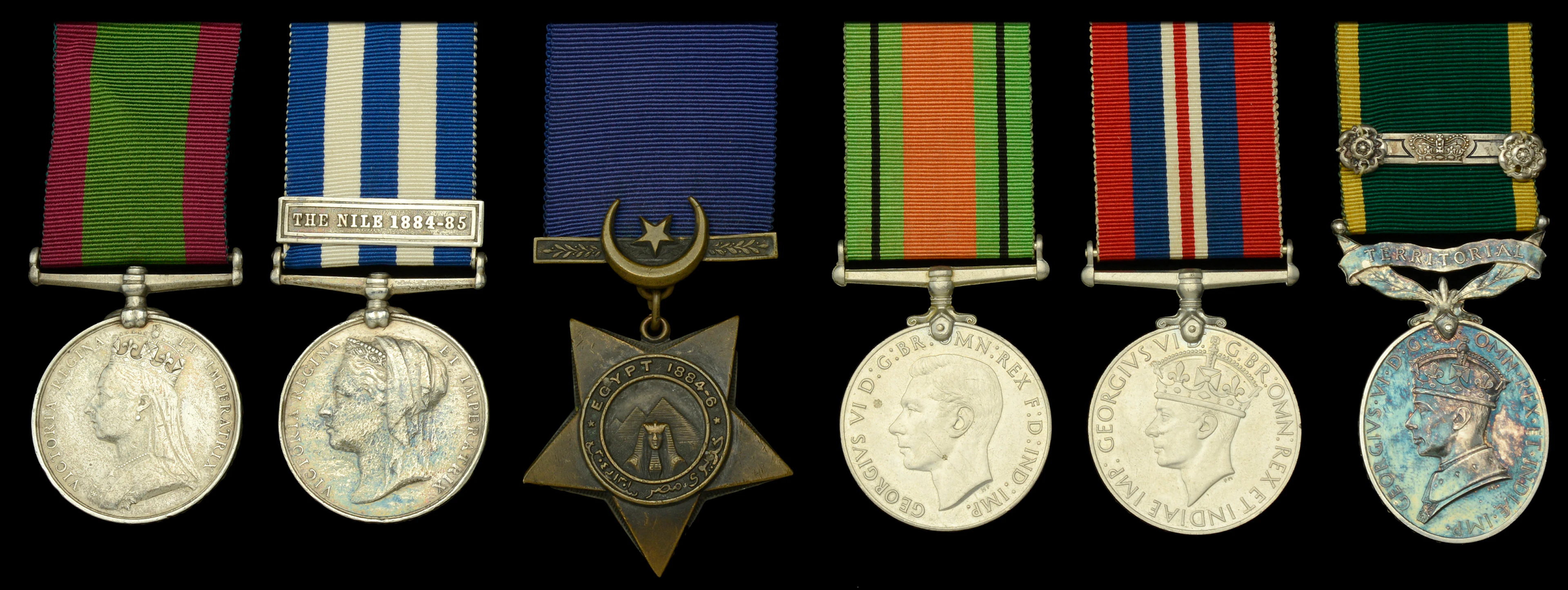 Family Group: Three: Drummer C. Hollingsworth, Royal Irish Regiment