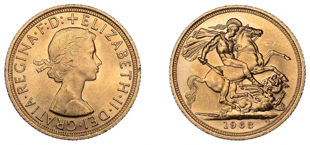 Elizabeth II (1952-2022), Sterling issues, Sovereign, 1963 (S 4125).