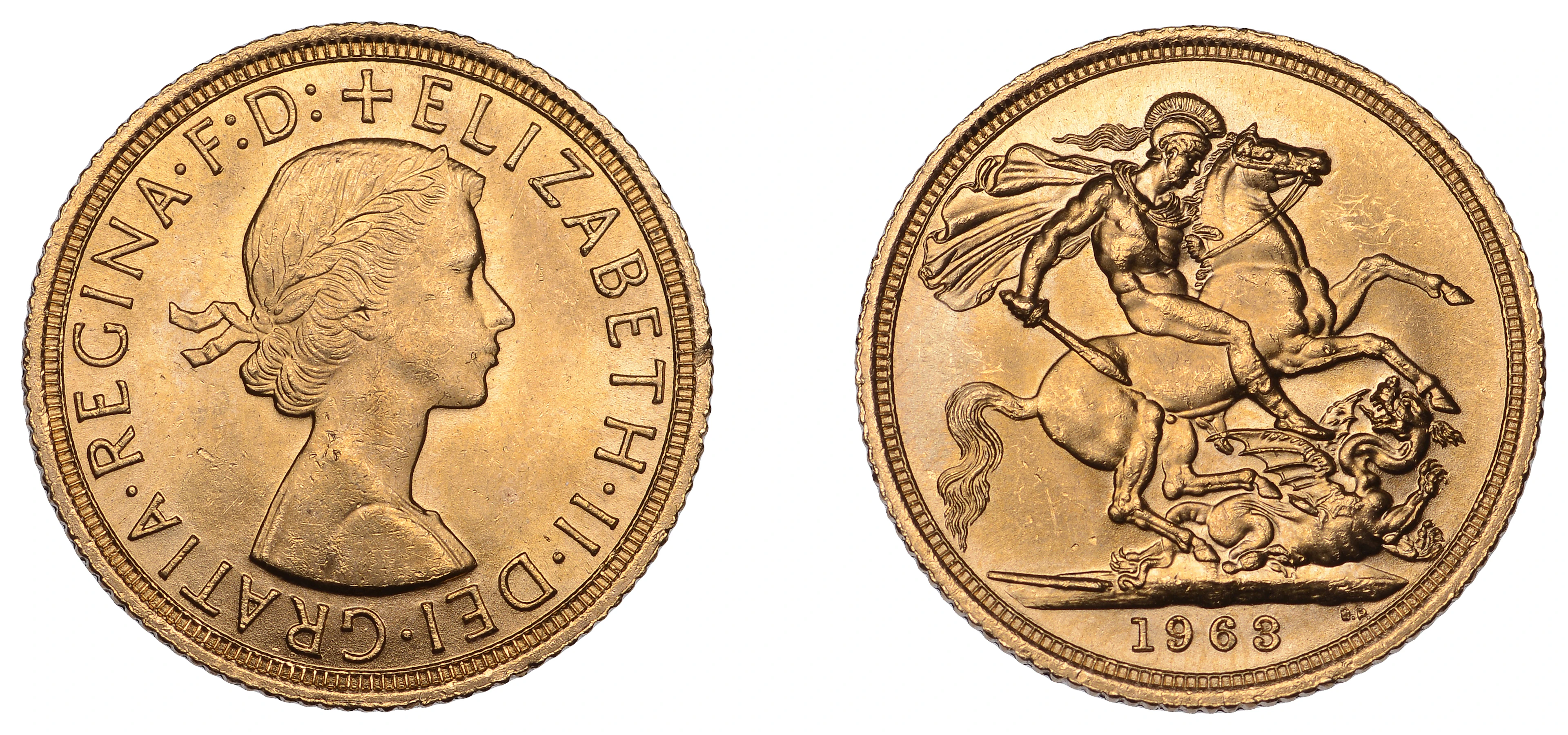 Elizabeth II (1952-2022), Sterling issues, Sovereign, 1963 (S 4125).