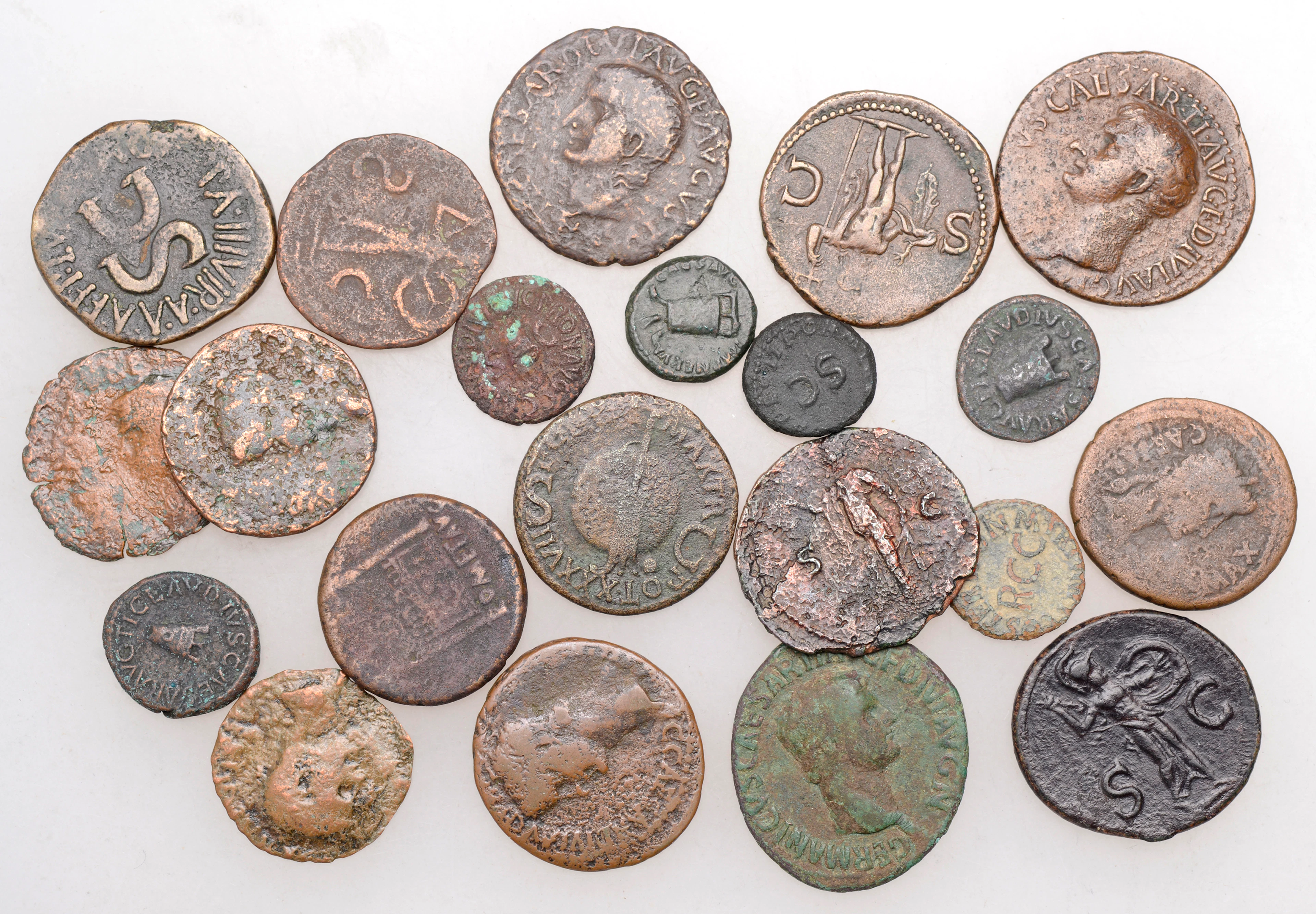 Augustus (27 BC-AD 14), As, 7 BC, M. Salvius Otho as issuer, bare