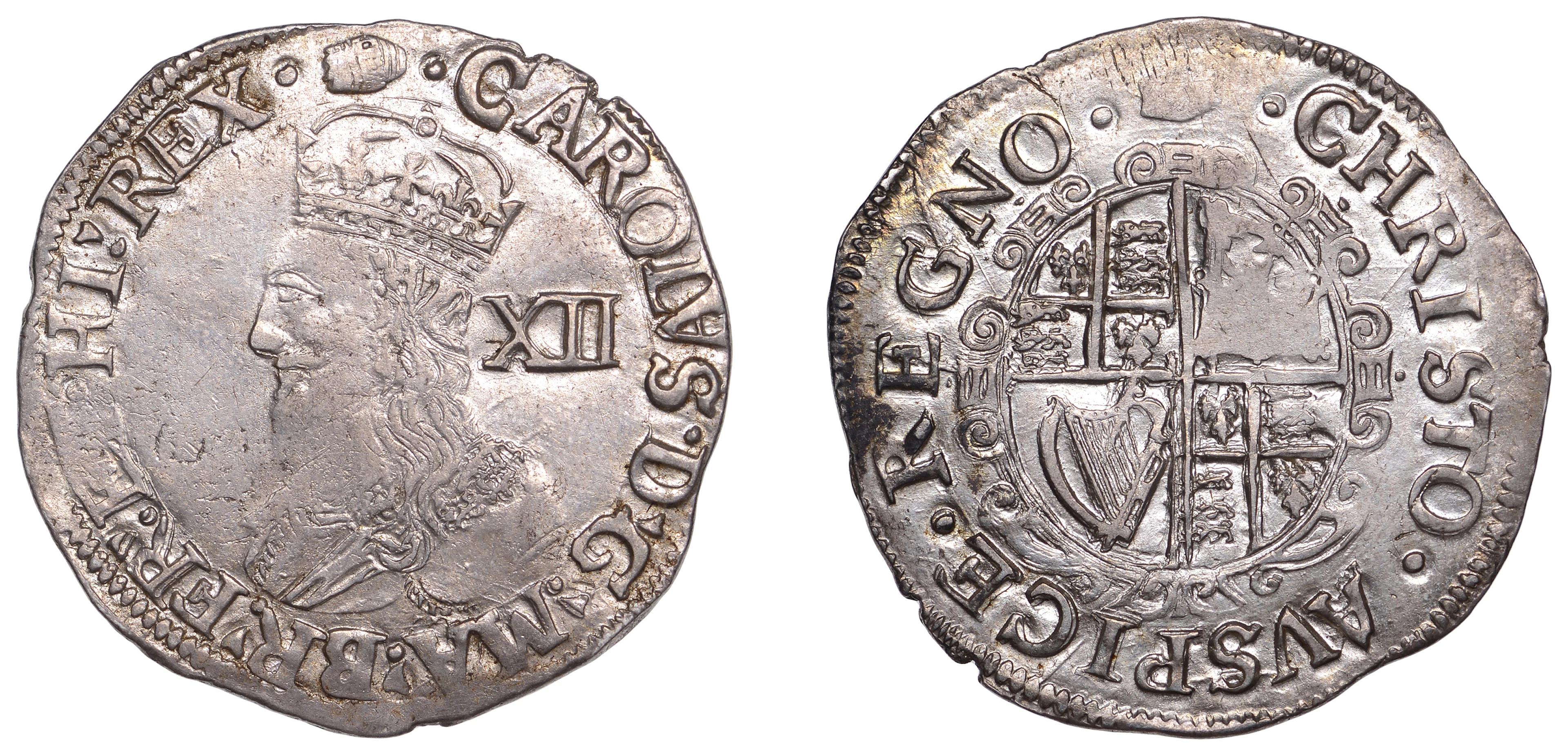 Charles I (1625-1649), Tower Mint, Shilling, Gp E, type 3a, mm. tun