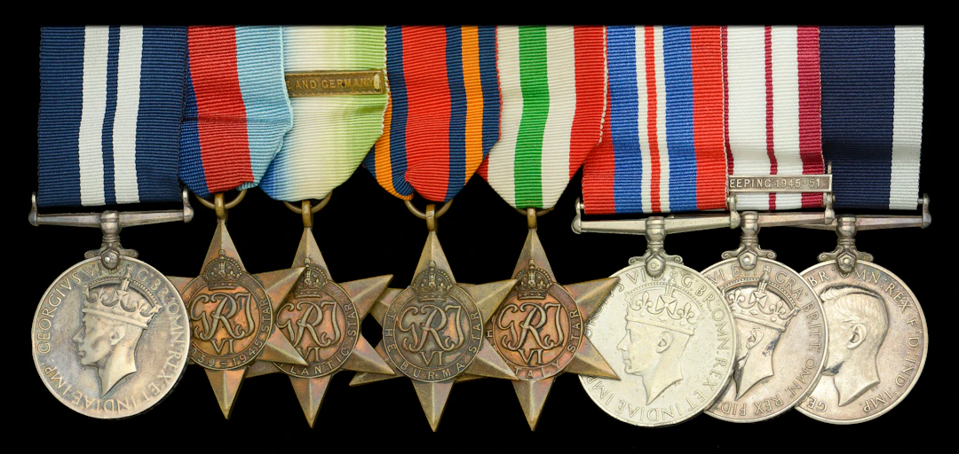 A good Second War D.S.M. group of eight awarded to Chief Petty Officer
