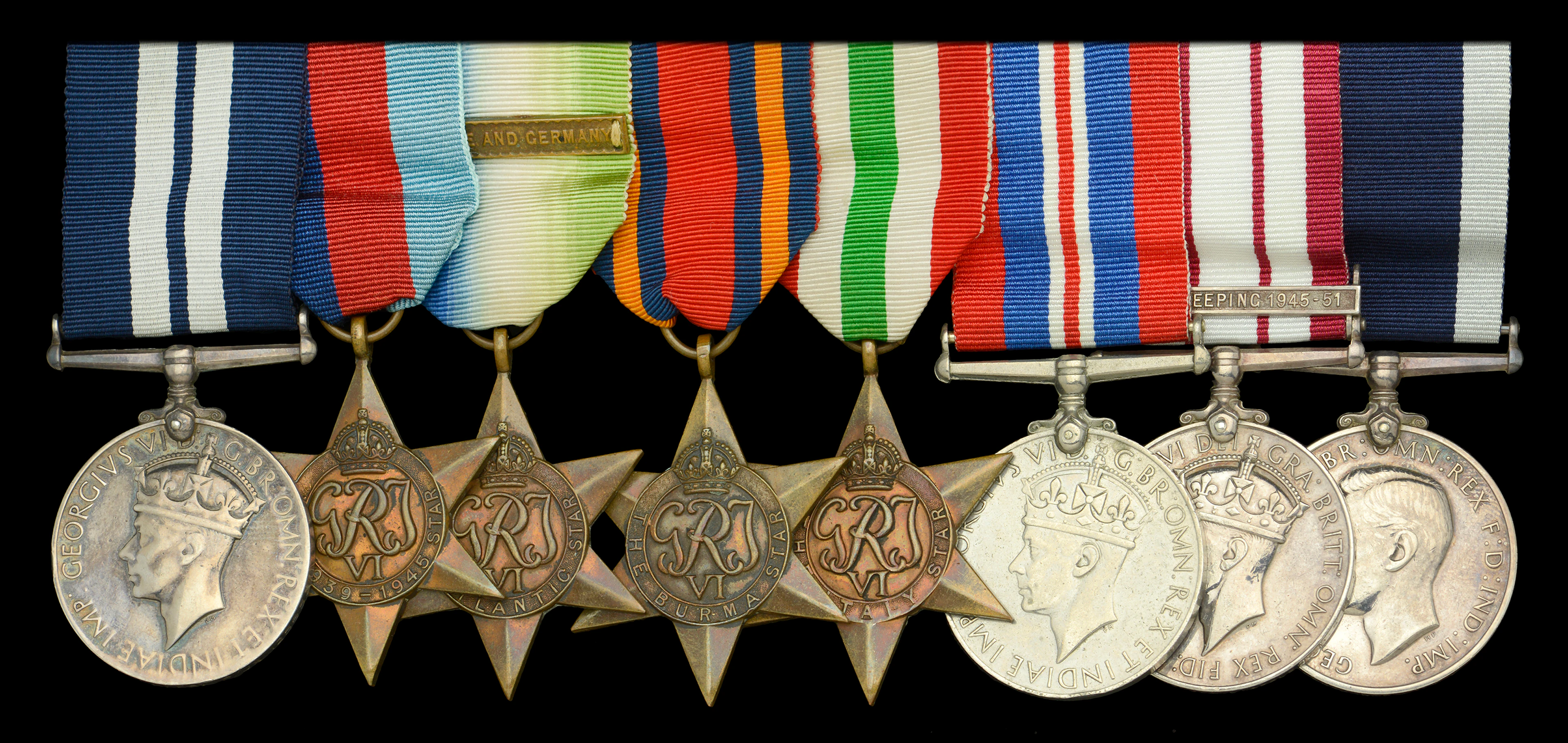 A good Second War D.S.M. group of eight awarded to Chief Petty Officer