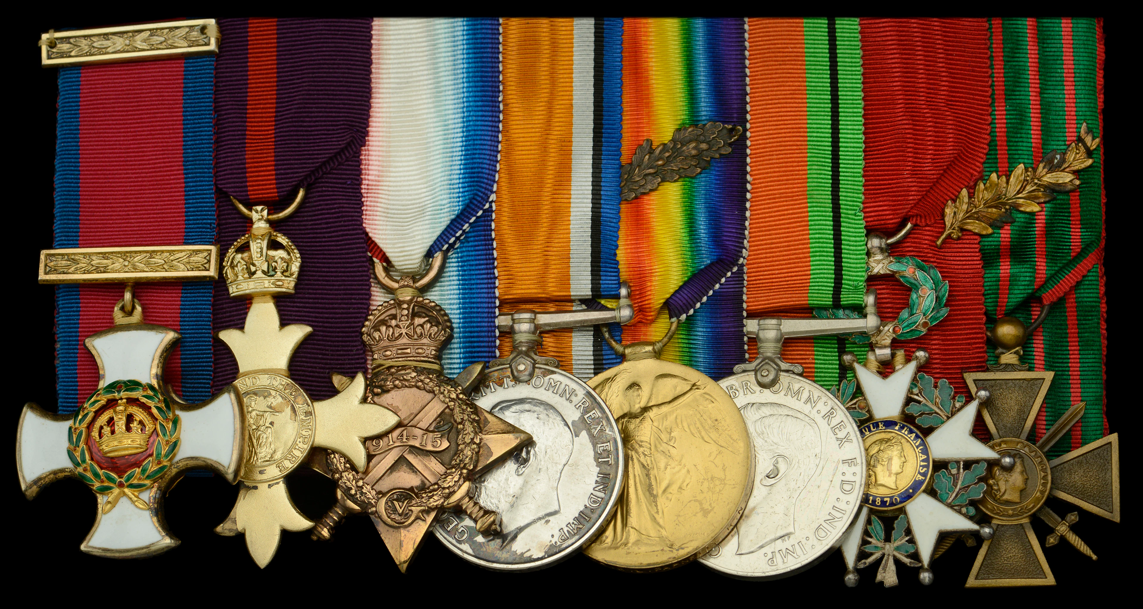 The Great War D.S.O., O.B.E. group of eight awarded to Captain G.