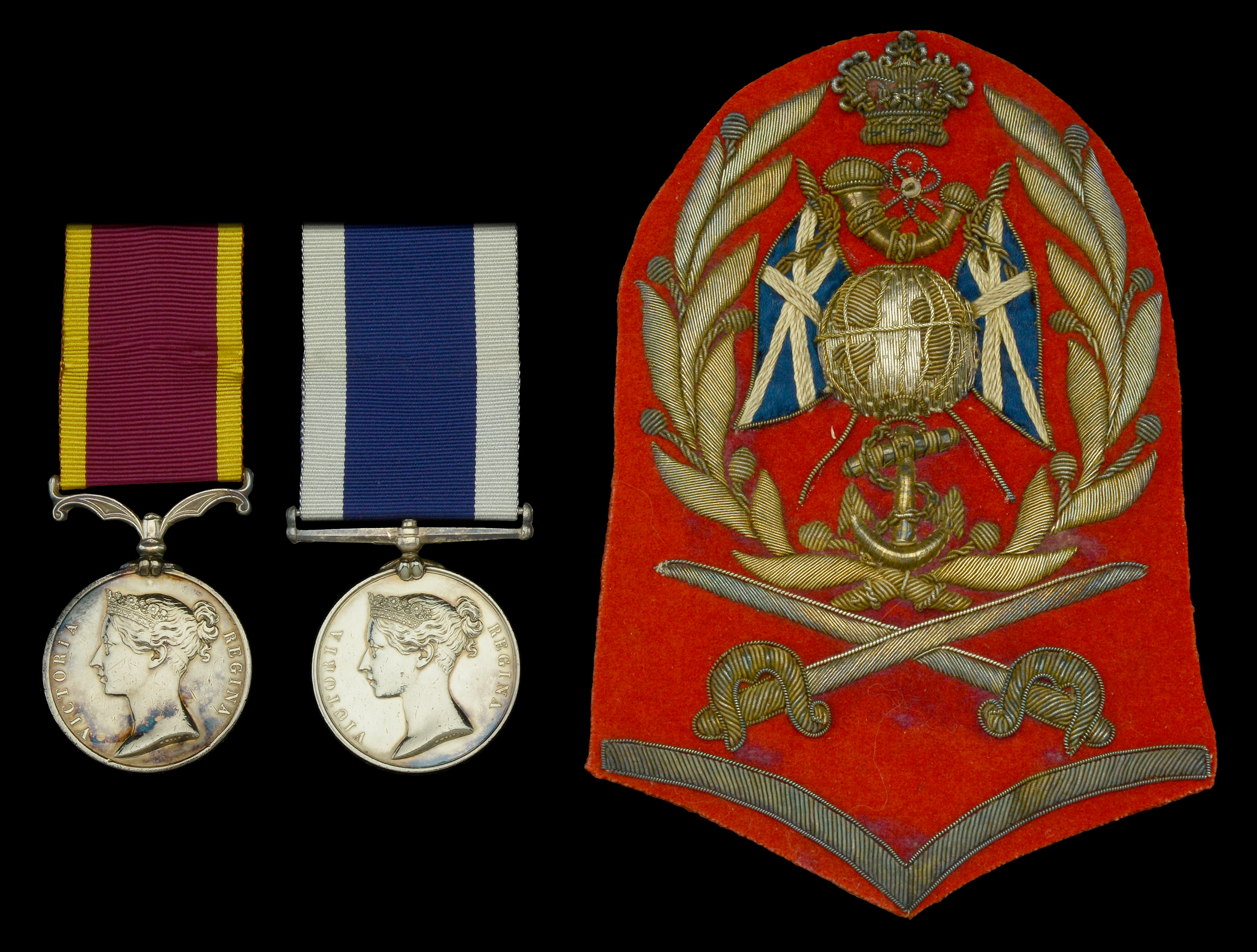 Pair: Colour Sergeant George Lanham, Royal Marines China 1857-60