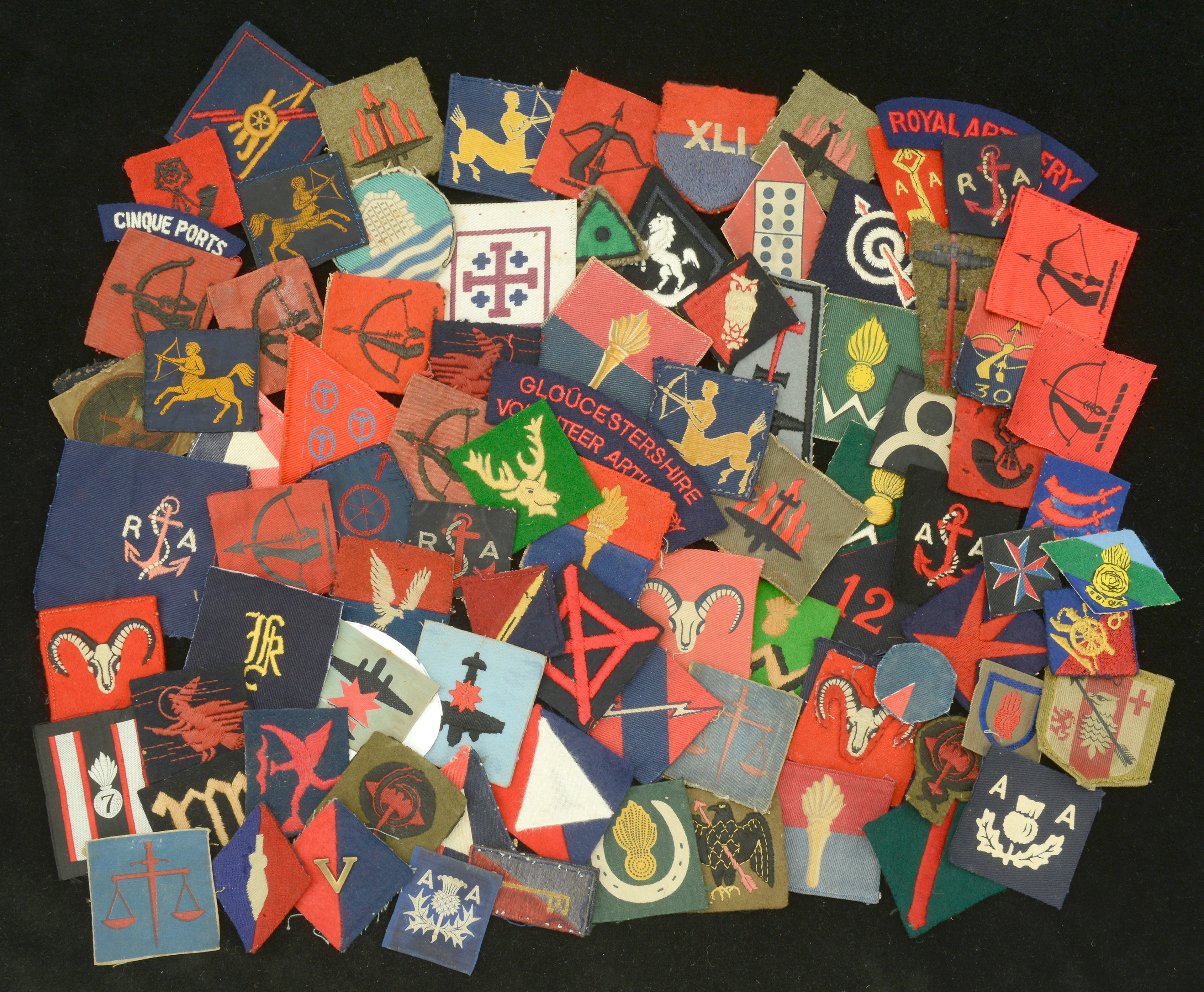 Assorted Royal Artillery Insignia. A very good, comprehensive and