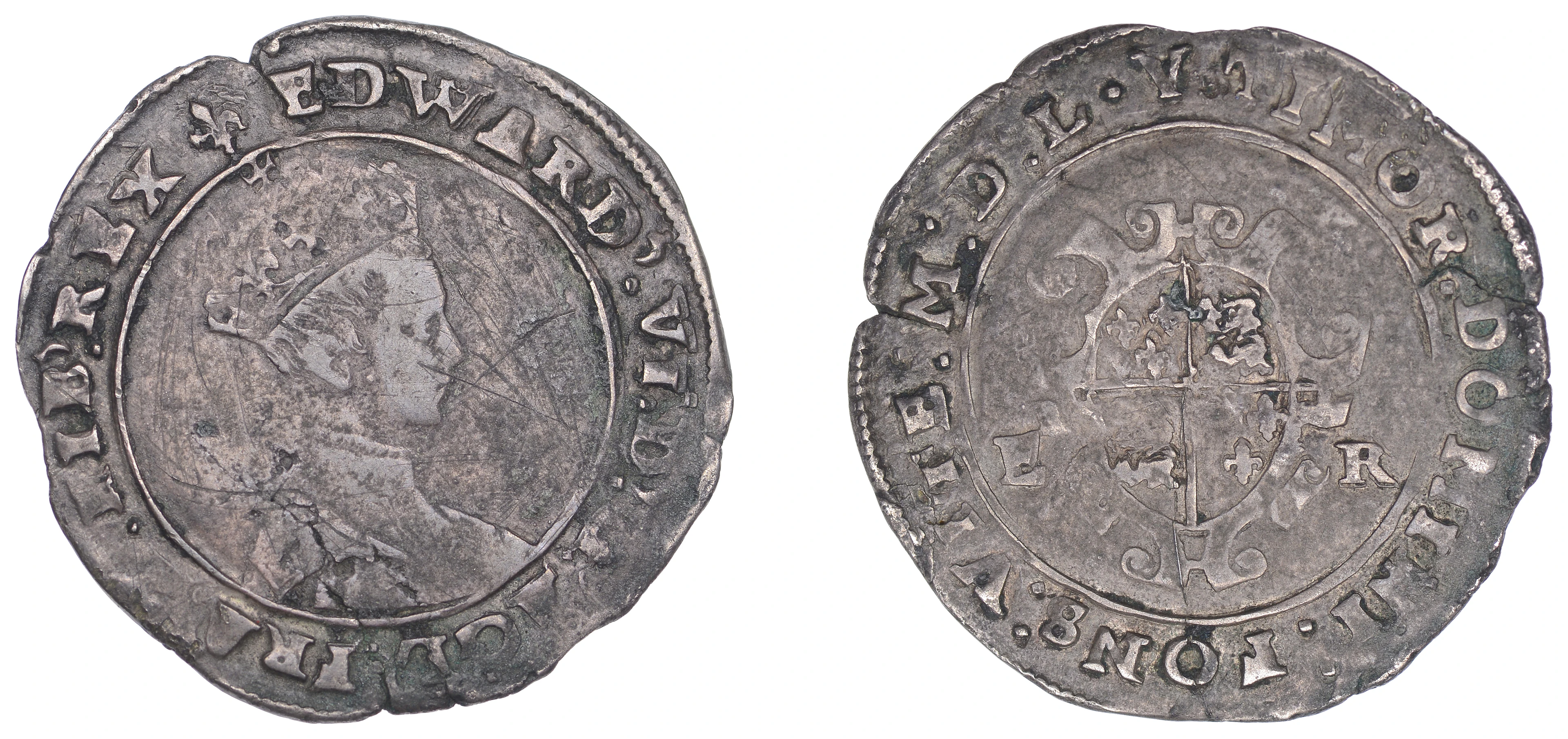 Edward VI (1547-1553), Third period, 3 oz. issue, Shilling, Southwark