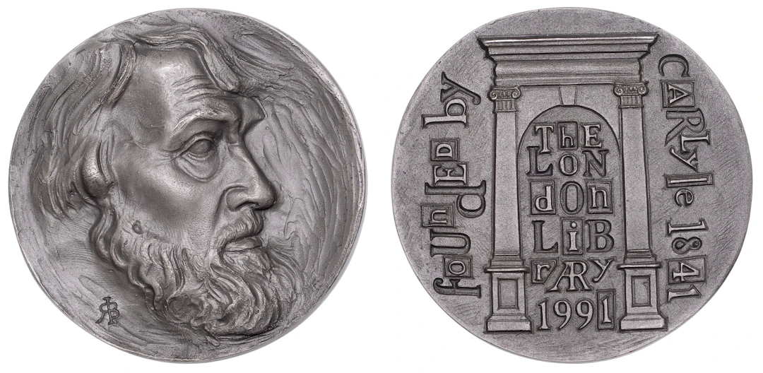 ENGLAND, 150th Anniversary of the London Library, 1991, a cast silver