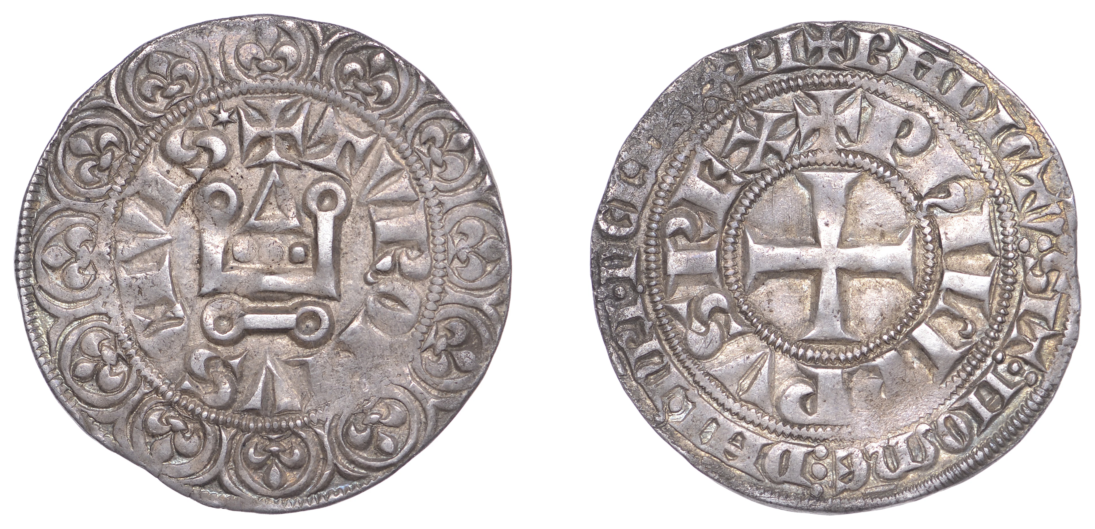 France, Henry IV (1285-1314),Gros tournois à l’O long, hook above