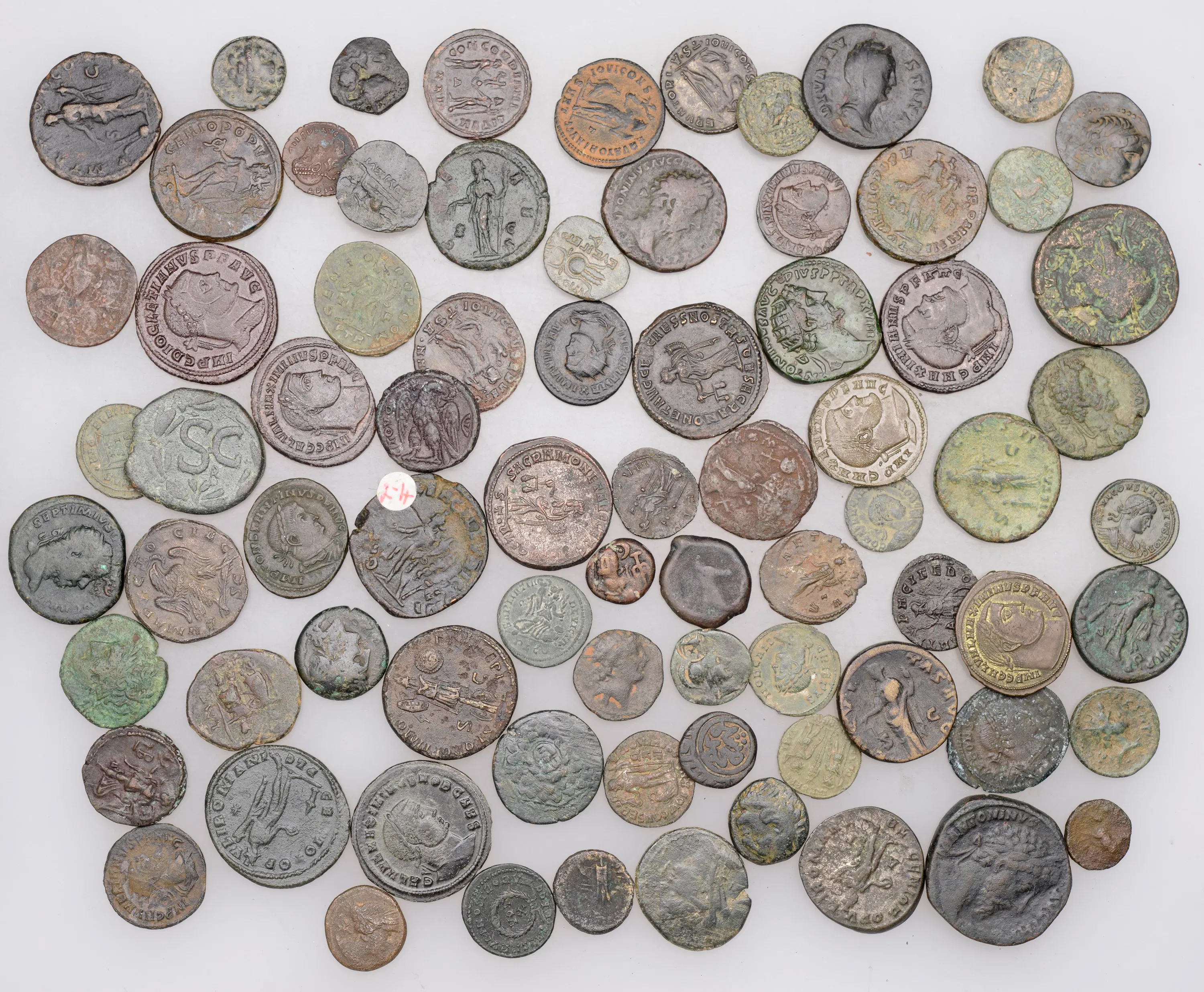 Miscellaneous Ancient coins in base metal (78), various issuers and