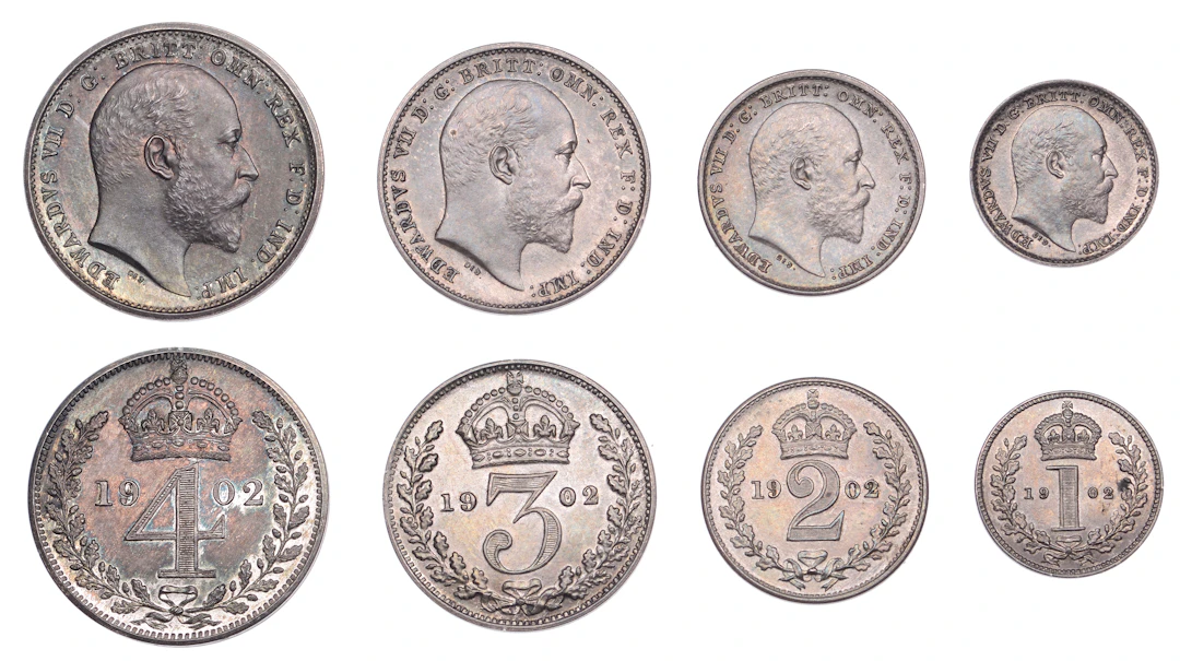 Edward VII (1901-1910), Proof Maundy Set, 1902 (ESC 3608; S 3985)