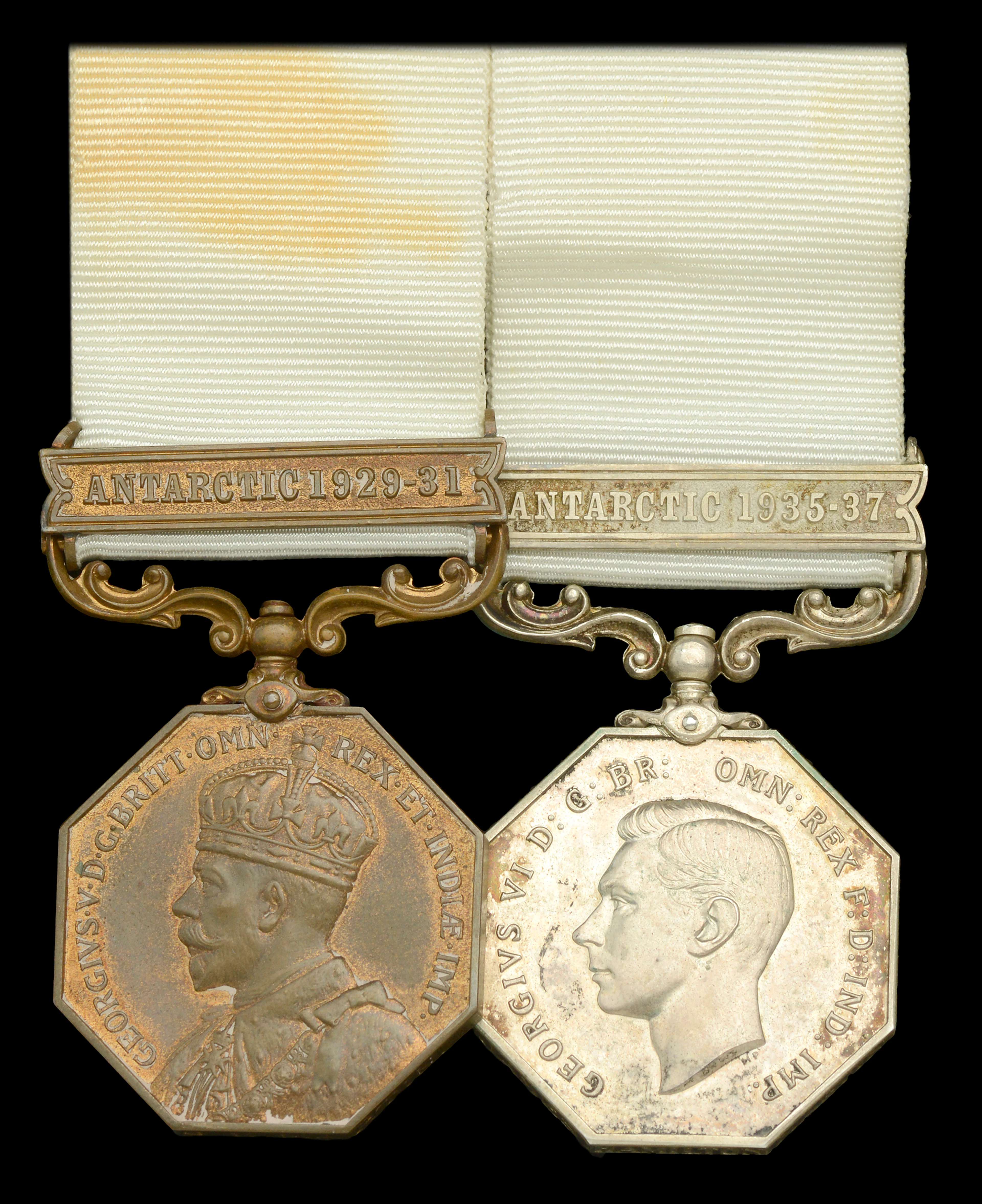 An extremely rare inter-war Antarctic exploration pair awarded to