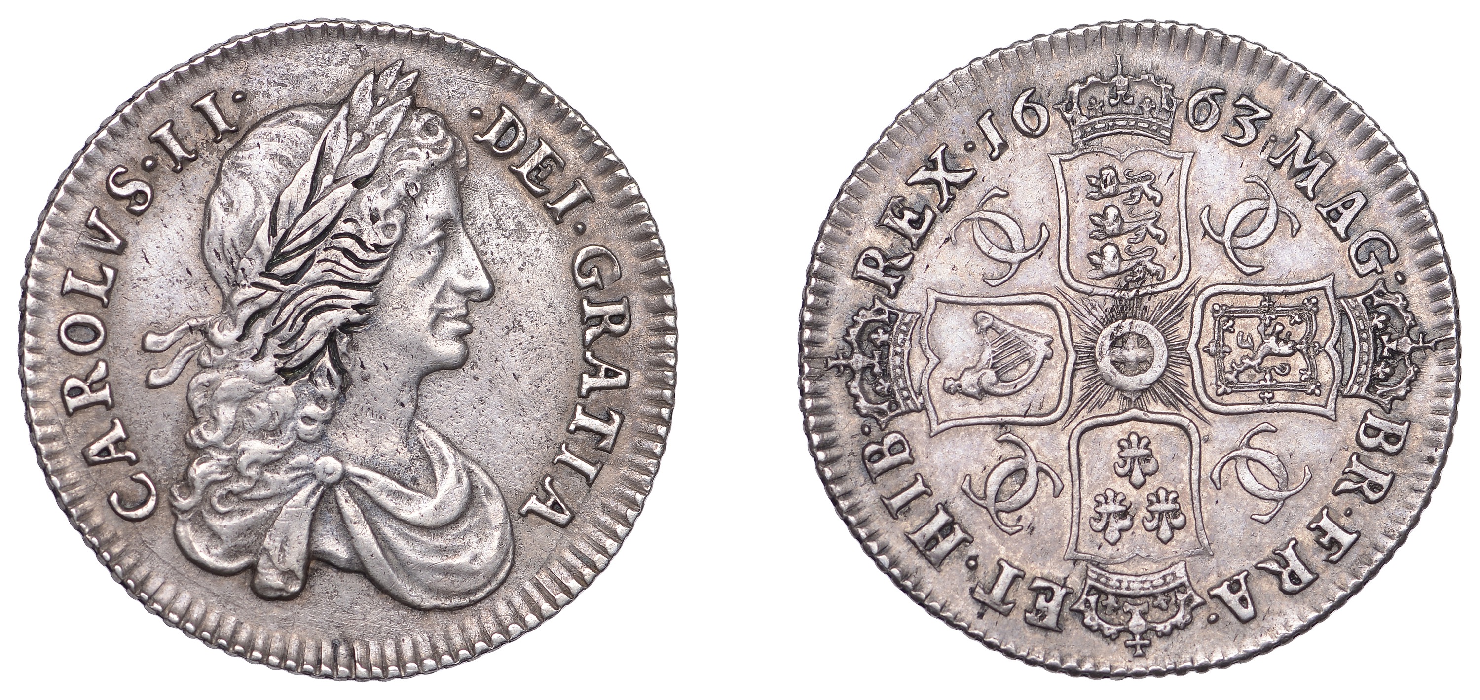 Charles II (1660-1685), Shilling, 1663, first bust (ESC 505; S 3371 ...