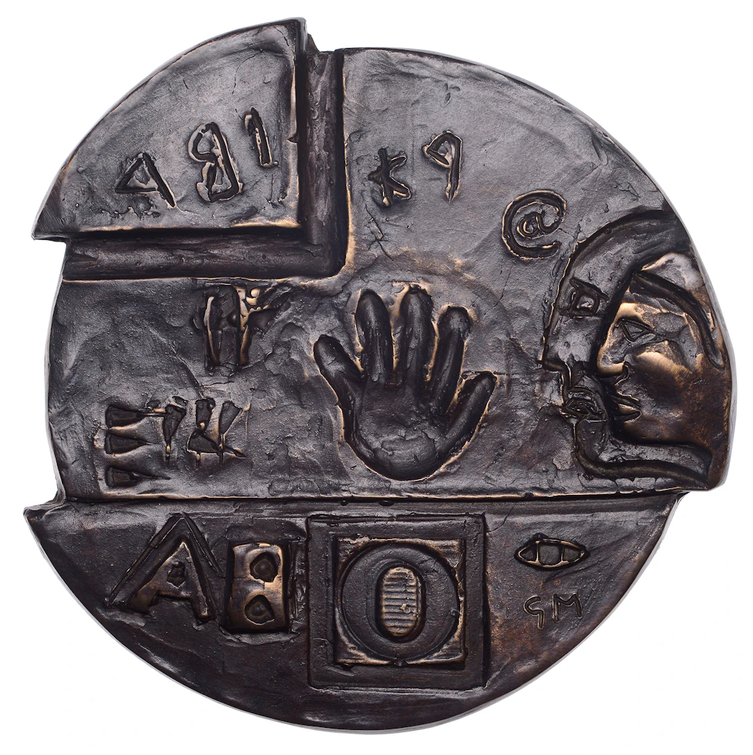 CANADA, Timeless Inscriptions, 2004, a uniface cast bronze medal by