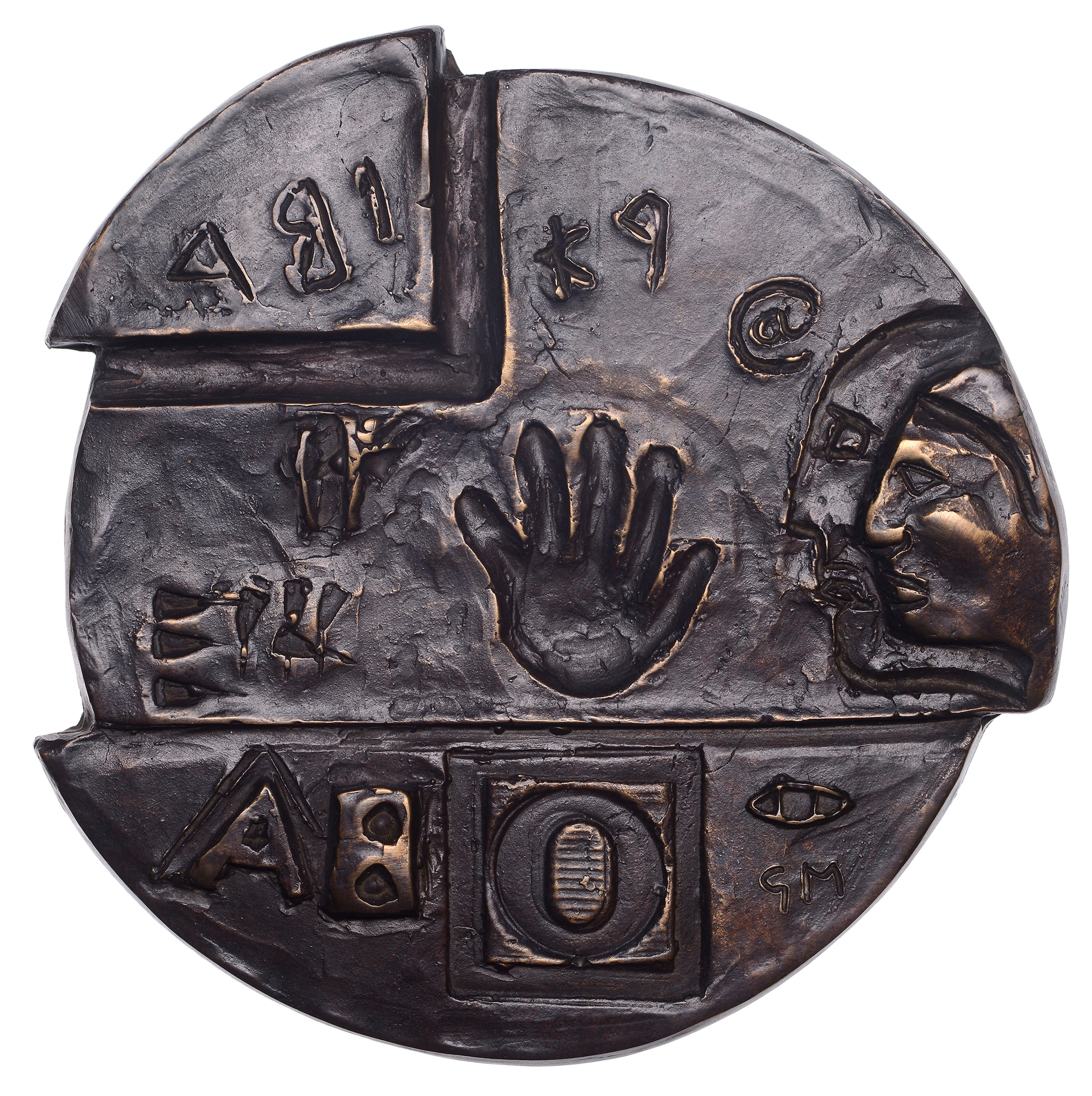 CANADA, Timeless Inscriptions, 2004, a uniface cast bronze medal by
