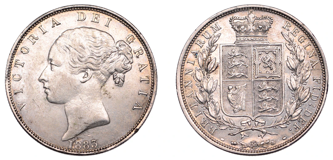 Victoria (1837-1901), Halfcrown, 1885 (ESC 2765; S 3889). Cleaned