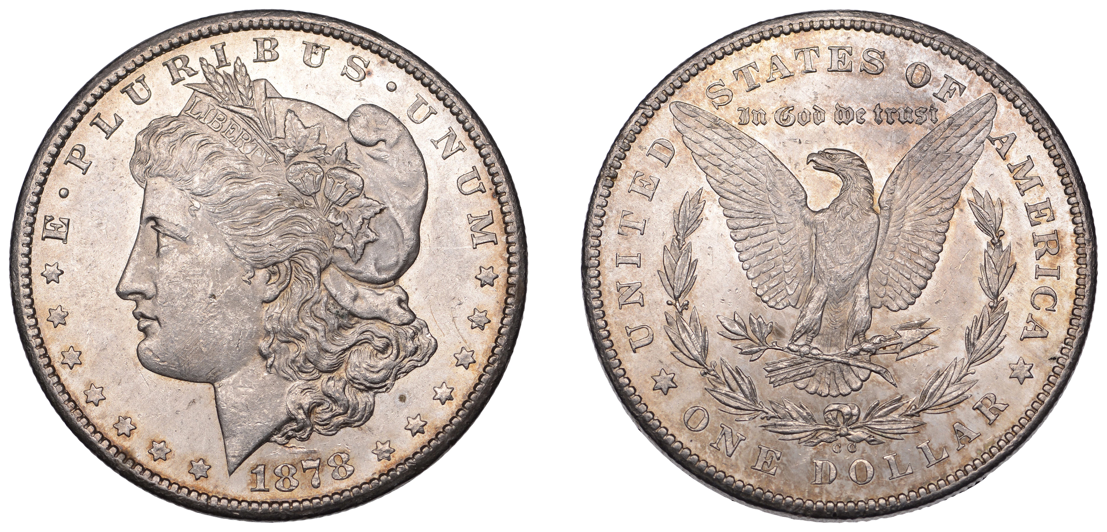 United States of America, Dollar, 1878cc, Carson City (KM 110). Lightly