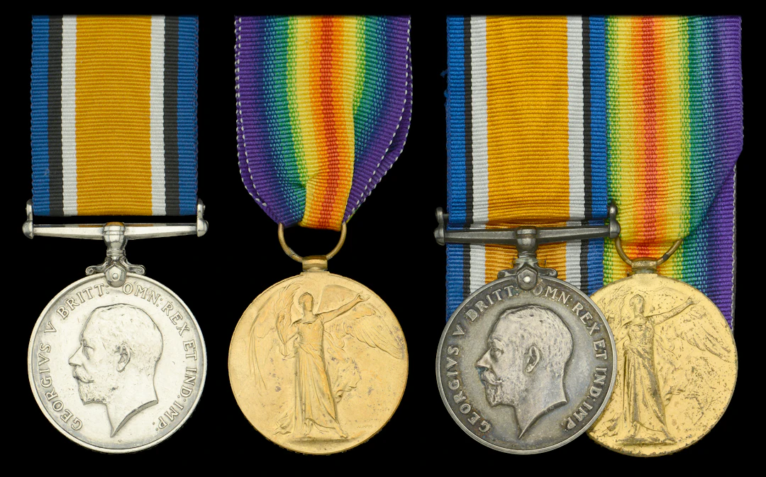 Pair: Able Seaman A. Bell, Royal Naval Volunteer Reserve British War
