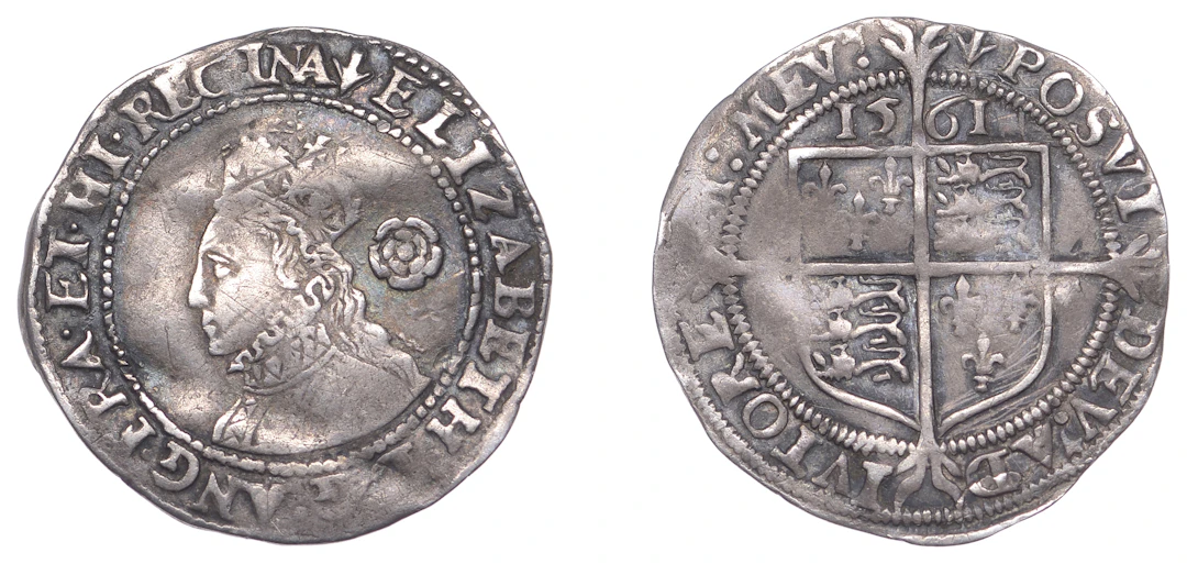 Elizabeth I (1558-1603), Third issue, Threepence, 1561, mm. pheon